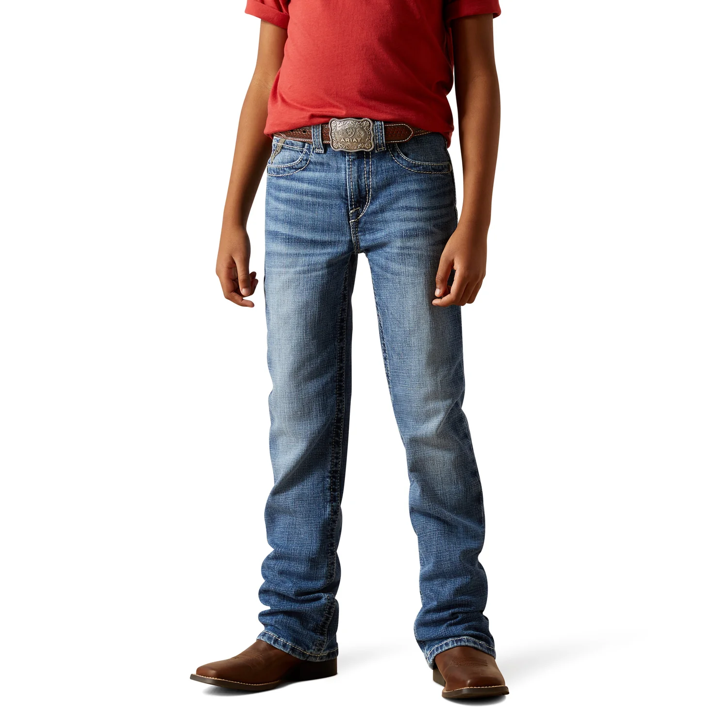 Ariat Boy's B4 Relaxed August Boot Cut Jeans - Cory