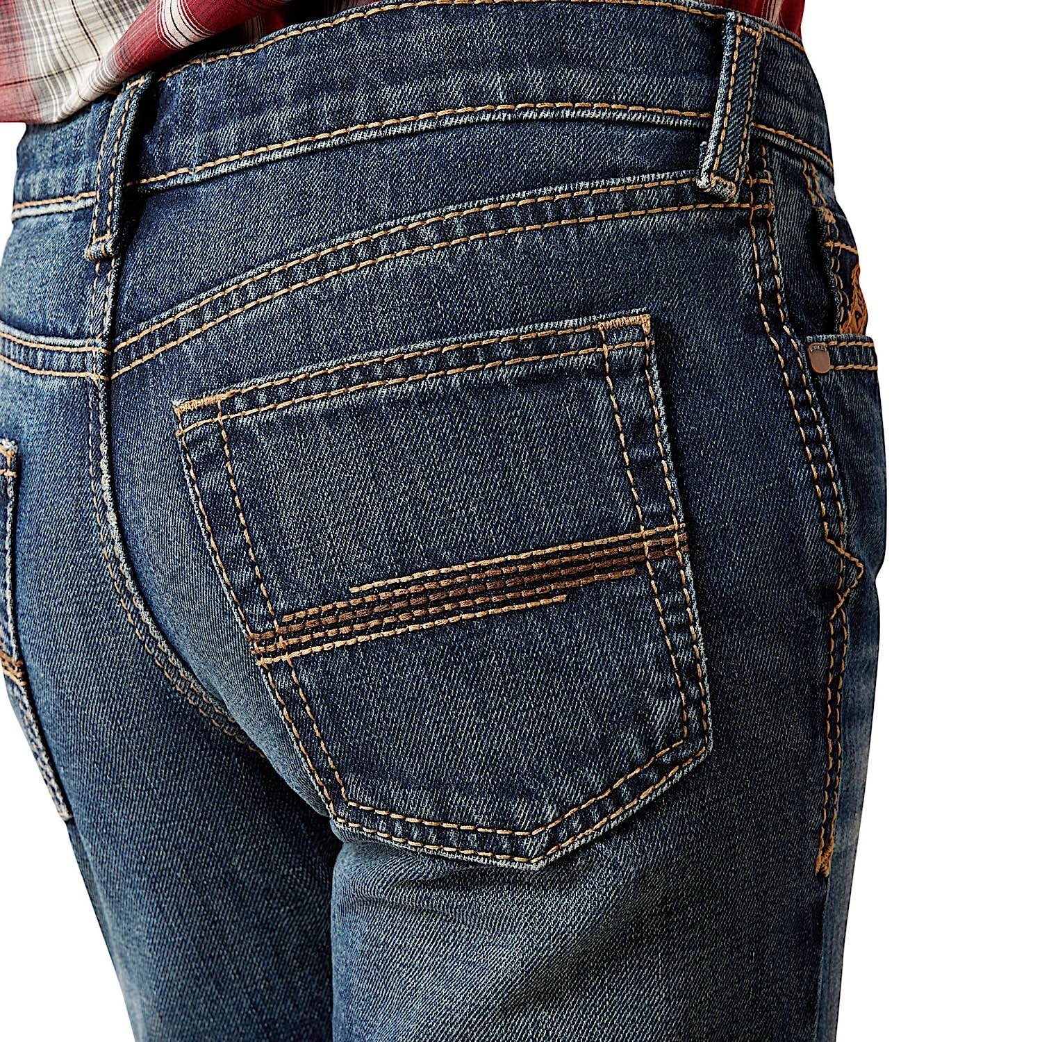 Ariat Boy's B4 Relaxed Baron Boot Cut Jeans - Cyclone - Image 6