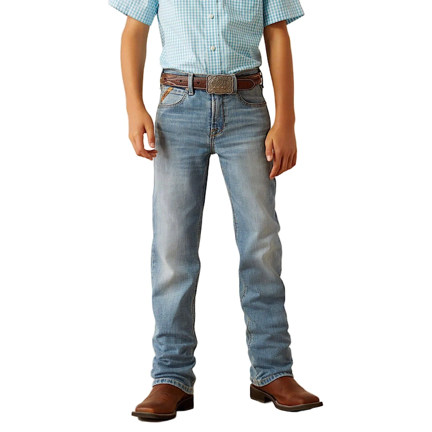 Ariat Boy's B4 Relaxed Jones Boot Cut Jeans - Leonard