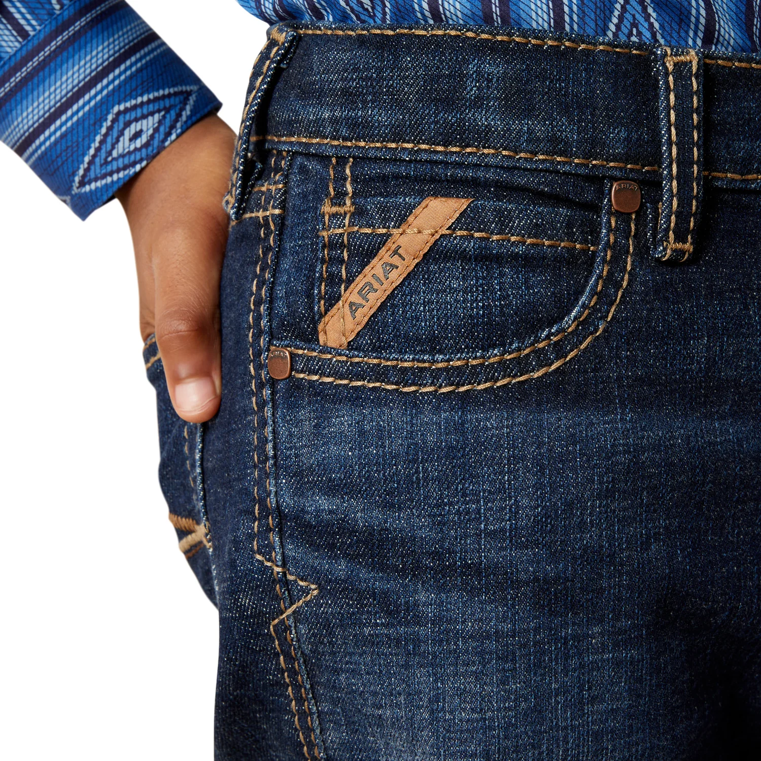 Ariat Boy's B5 Slim Straight Leg Harvey Jean - Pima - Image 4