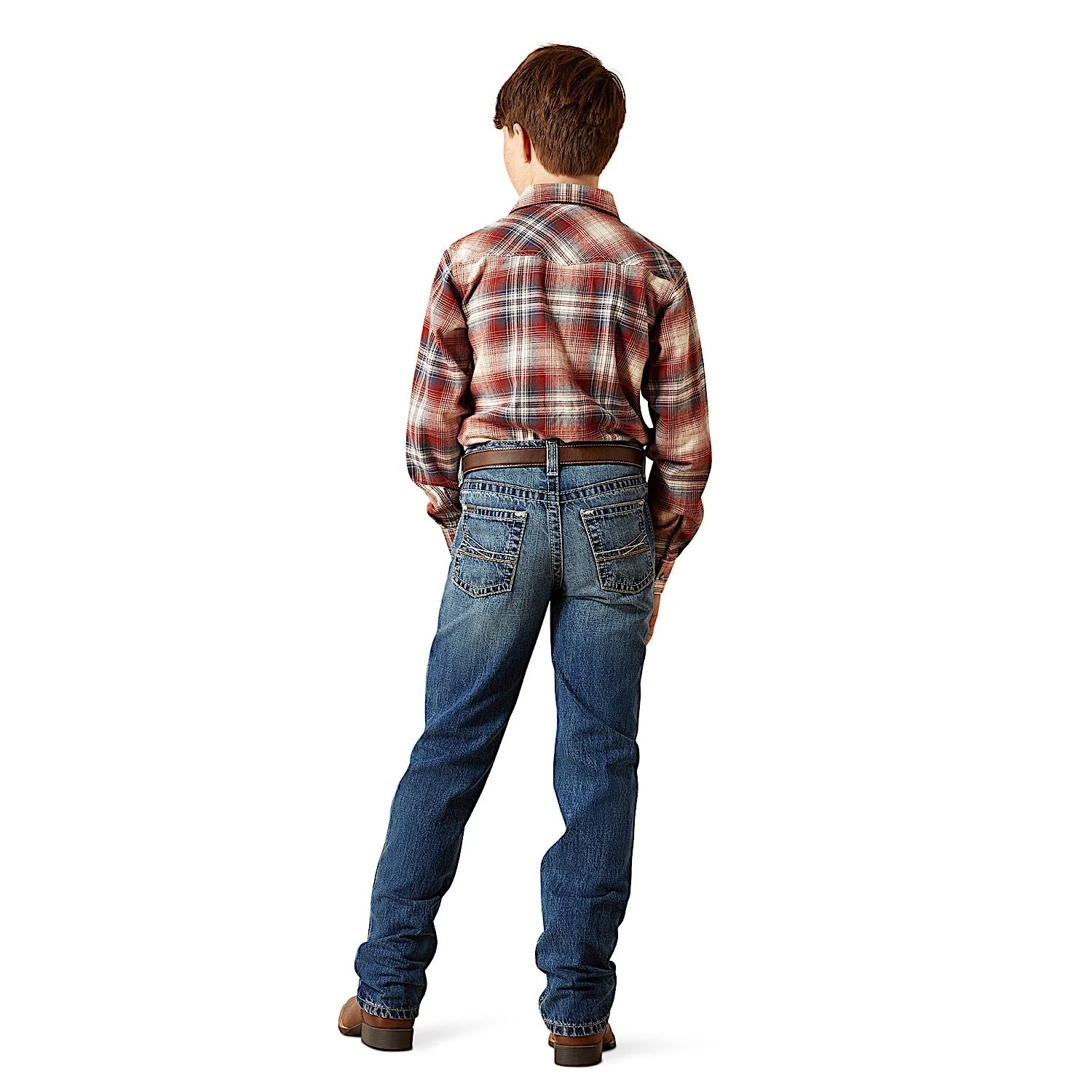 Ariat Boy's B5 Slim Straight Leg Lucas Jean - Dakota - Image 3