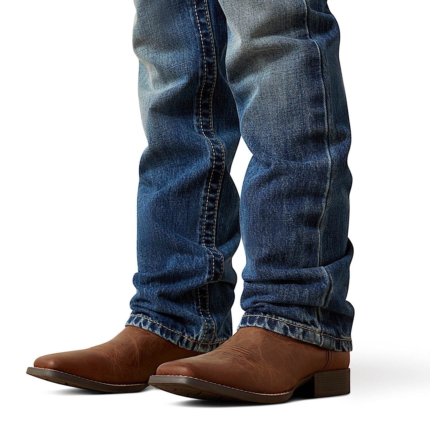 Ariat Boy's B5 Slim Straight Leg Lucas Jean - Dakota - Image 7