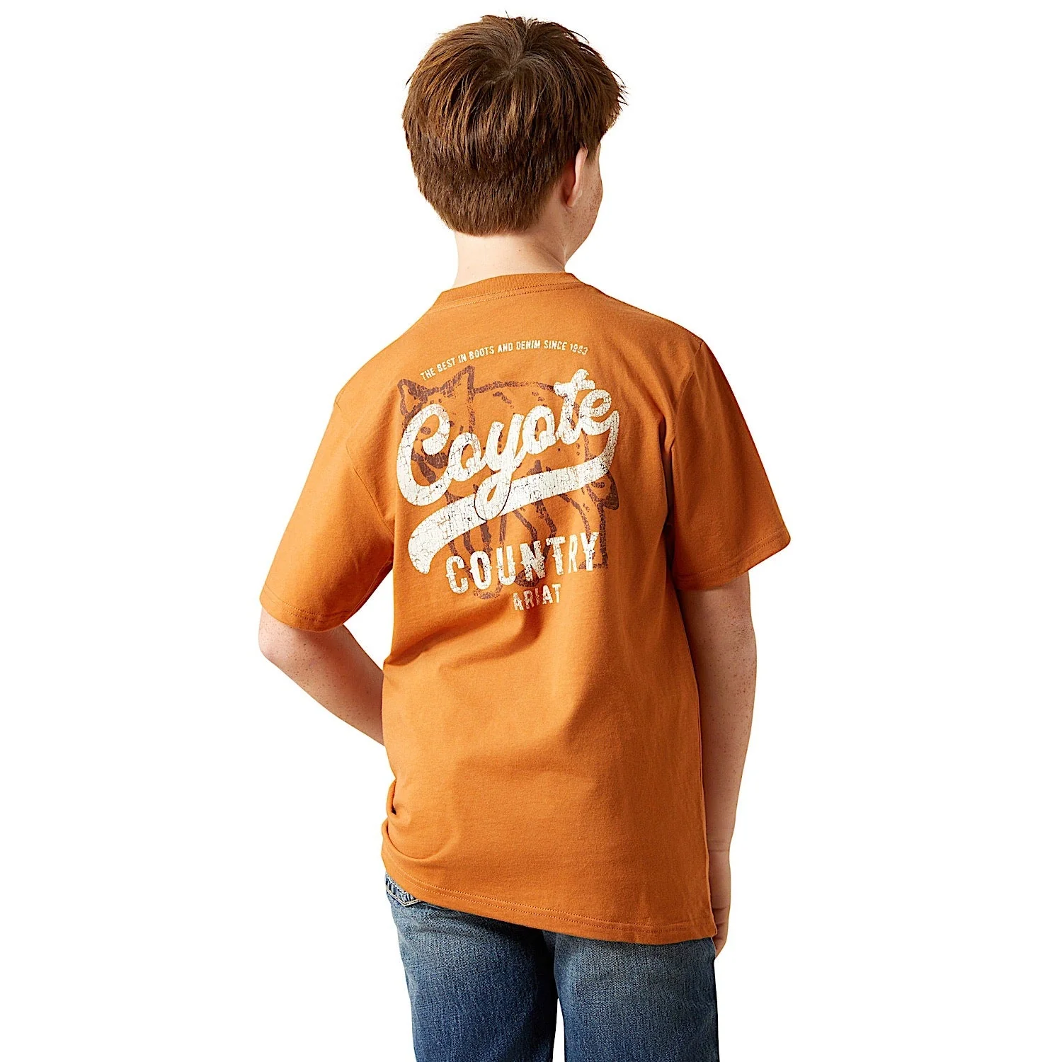 Ariat Boy's Coyote Country T-Shirt - Adobe