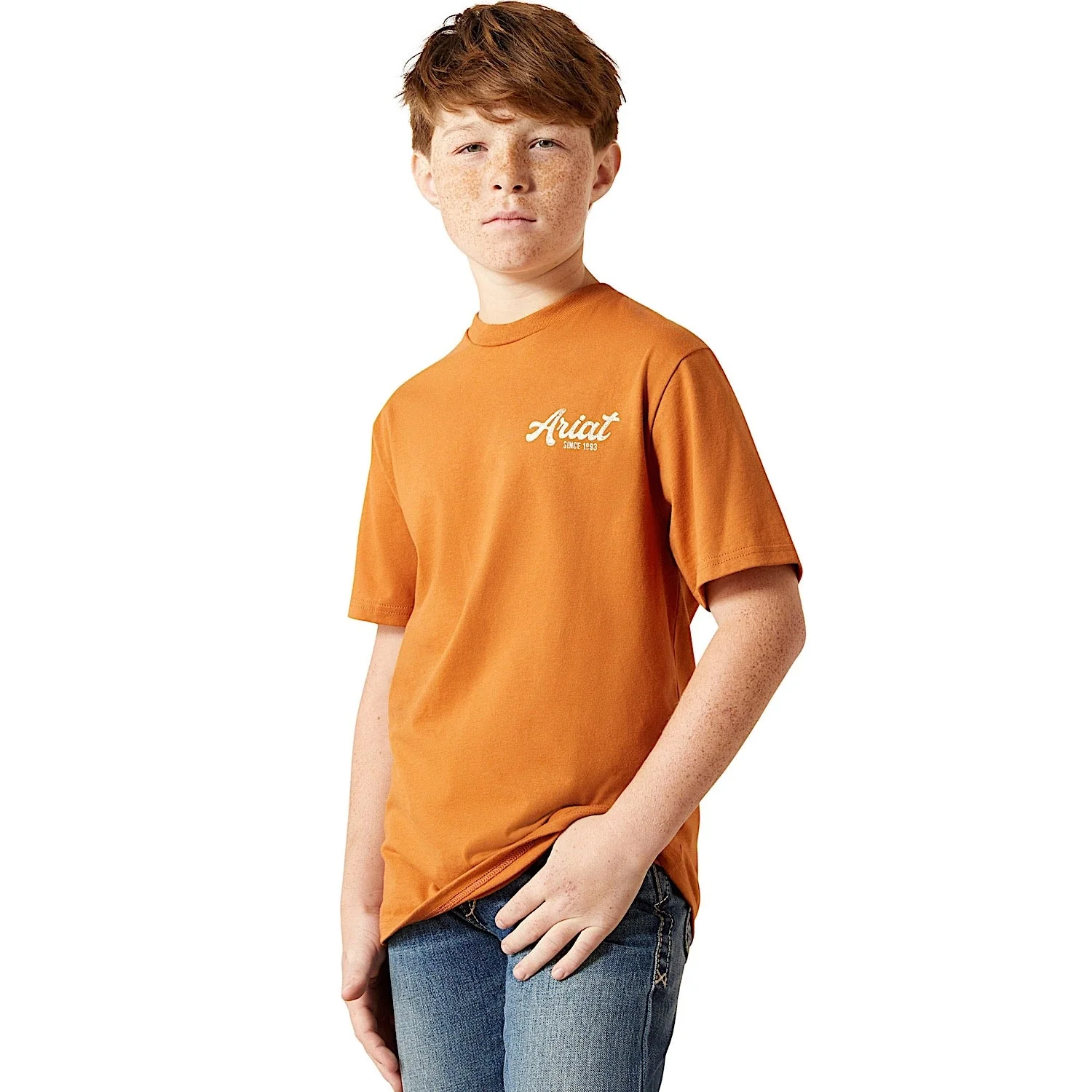 Ariat Boy's Coyote Country T-Shirt - Adobe - Image 2