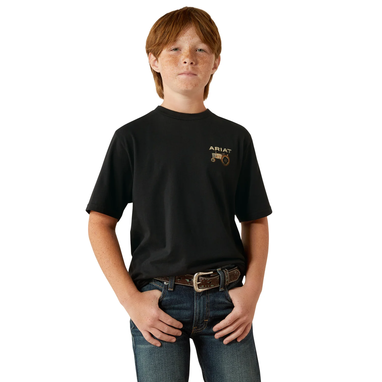 Ariat Boy's Gramps Tractor Tee - Black