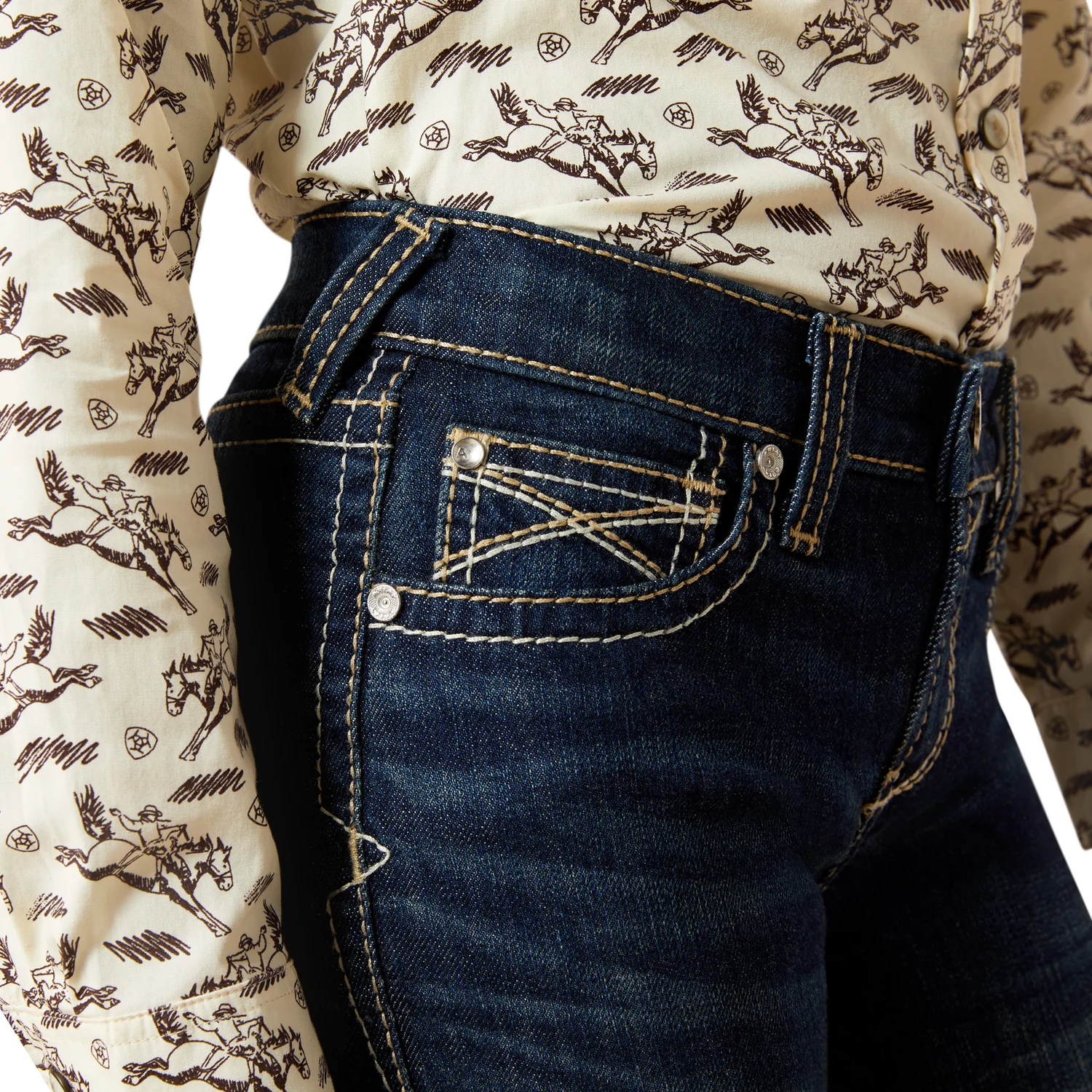 Ariat Girl's Alina Boot Cut Jean - Naomi - Image 4