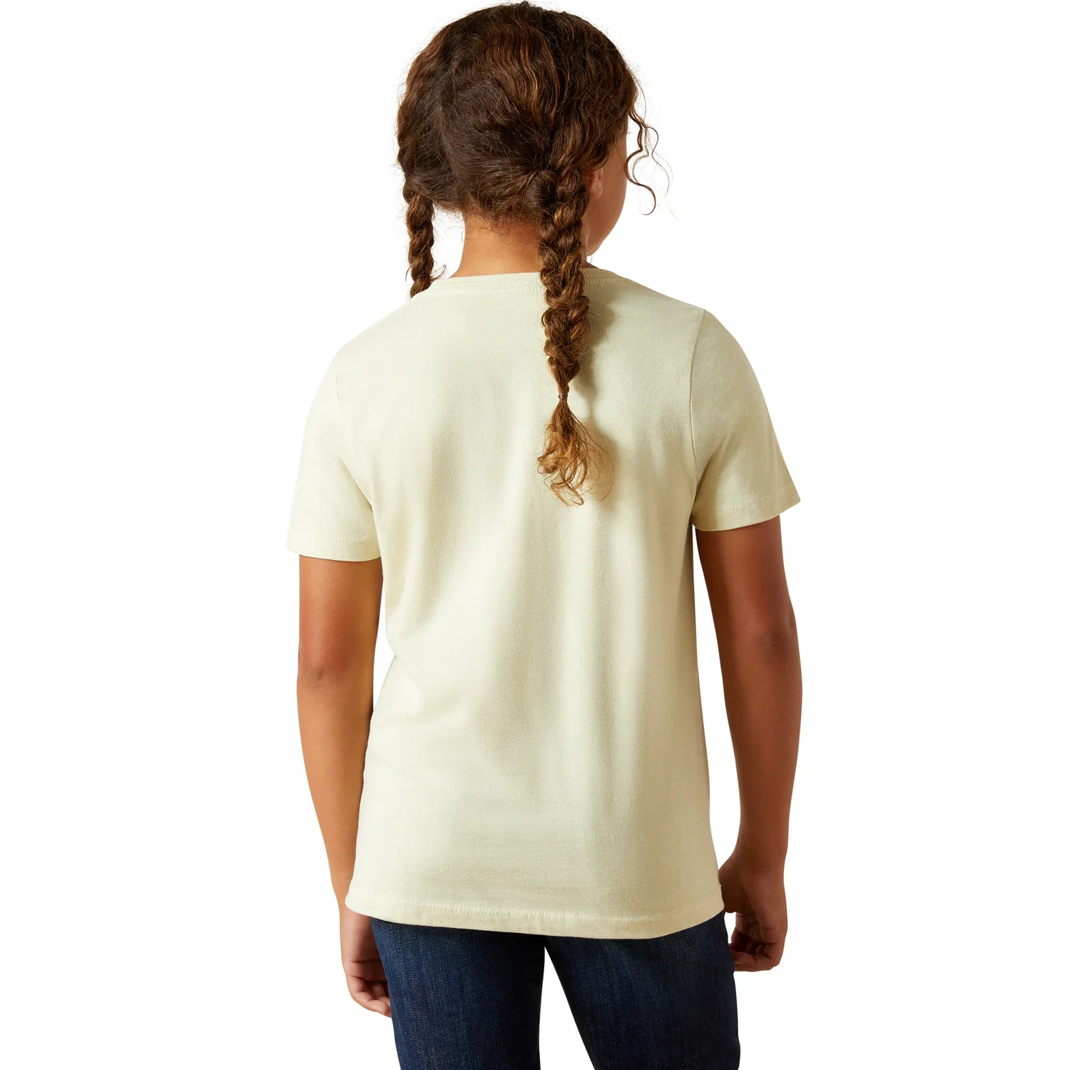 Ariat Girl's Never Outta Style Tee - Wheat - Image 2