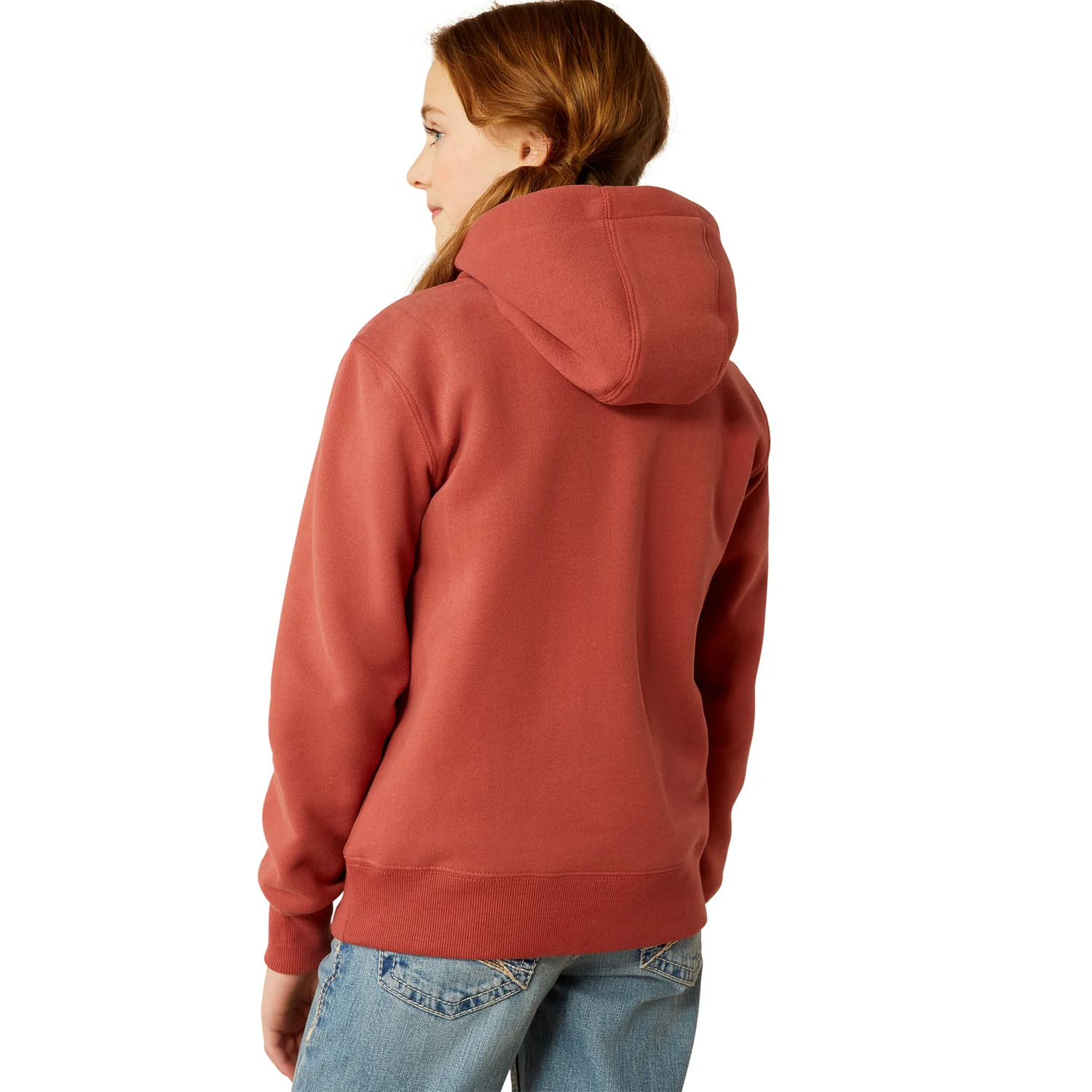 Ariat Girl's Southwest Collections Hoodie - Marsala - Image 2