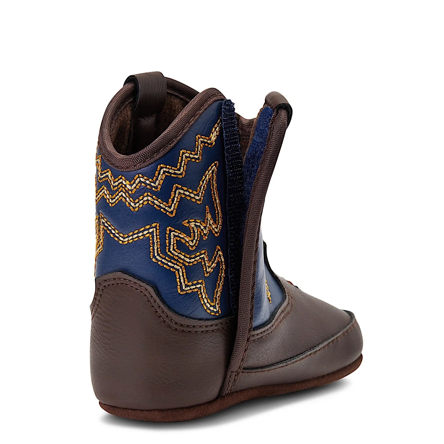 Ariat Infant Lil' Stomper Deadwood Boots - Brown/Blue - Image 2