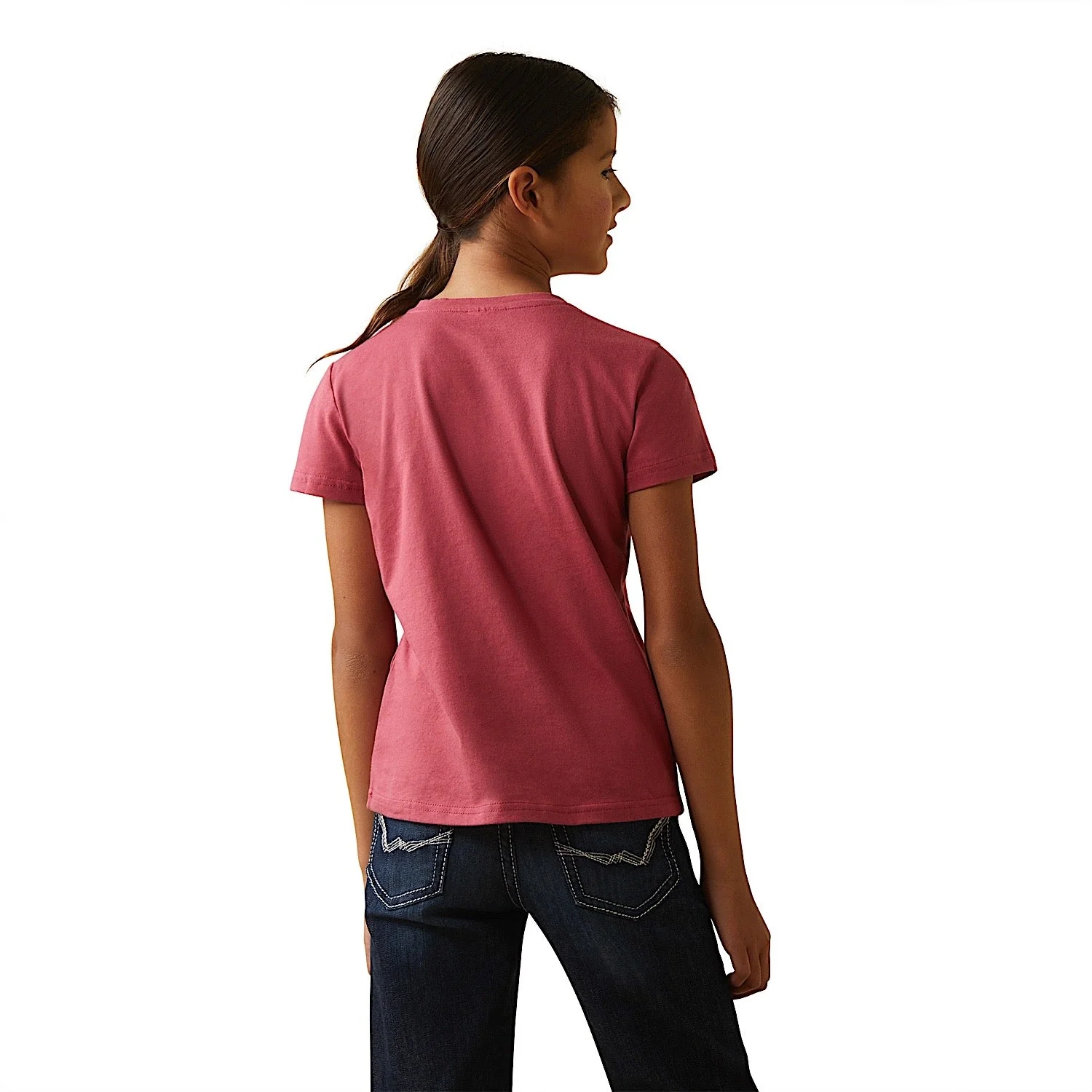 Ariat Kid's Durable Goods T-Shirt - Earth Red - Image 2