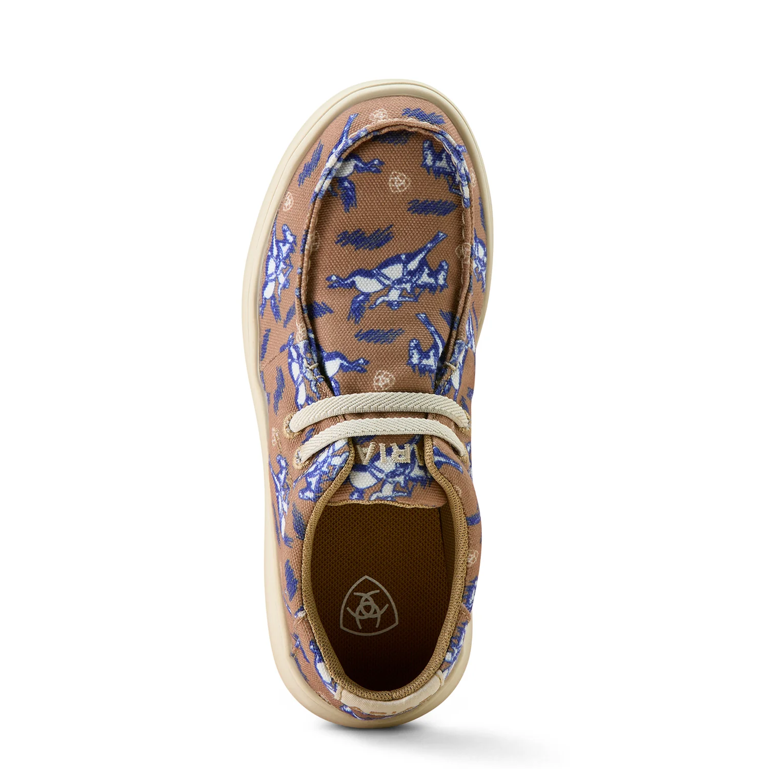Ariat Kid's Hilo - Natural Buckin Bronc Print - Image 6
