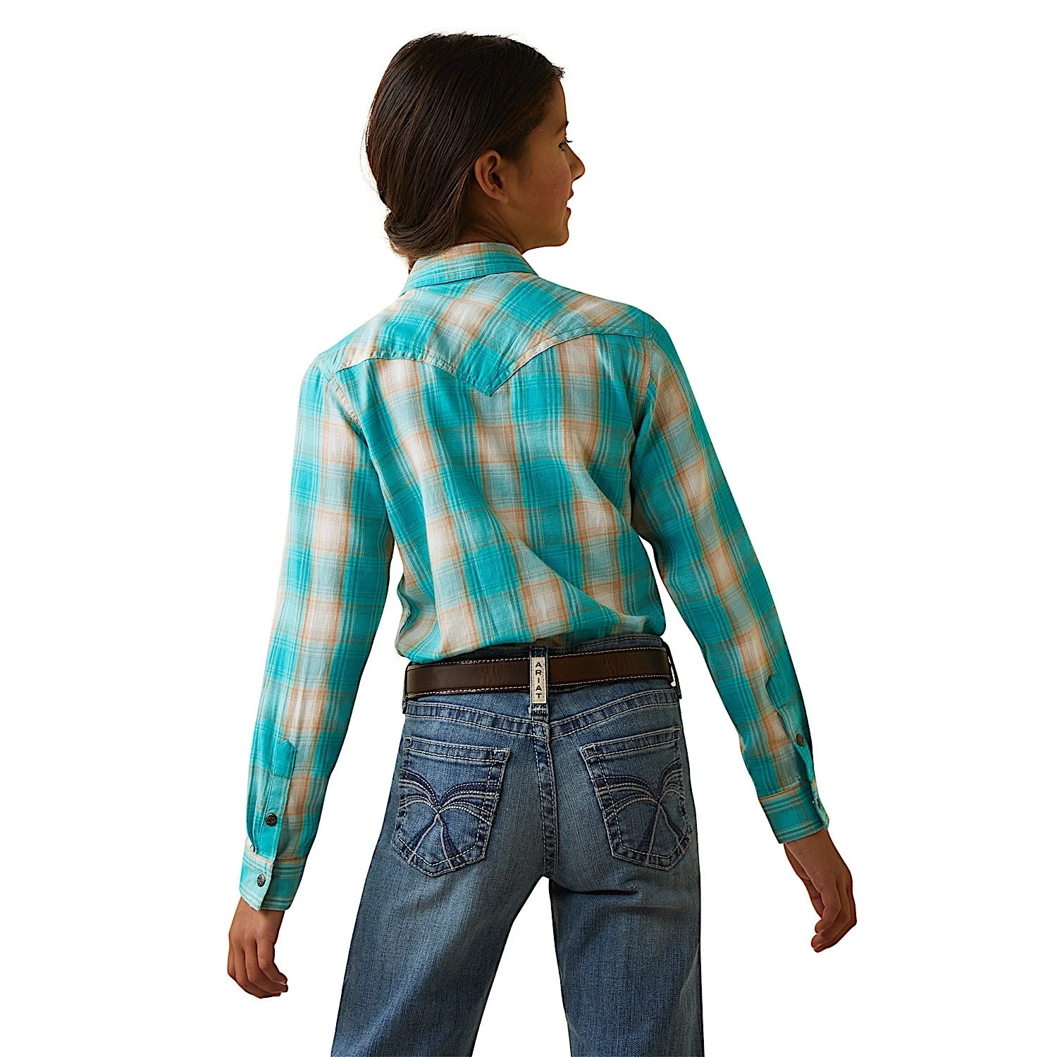 Ariat Kid's Ojai Western Shirt - Ojai Plaid - Image 2