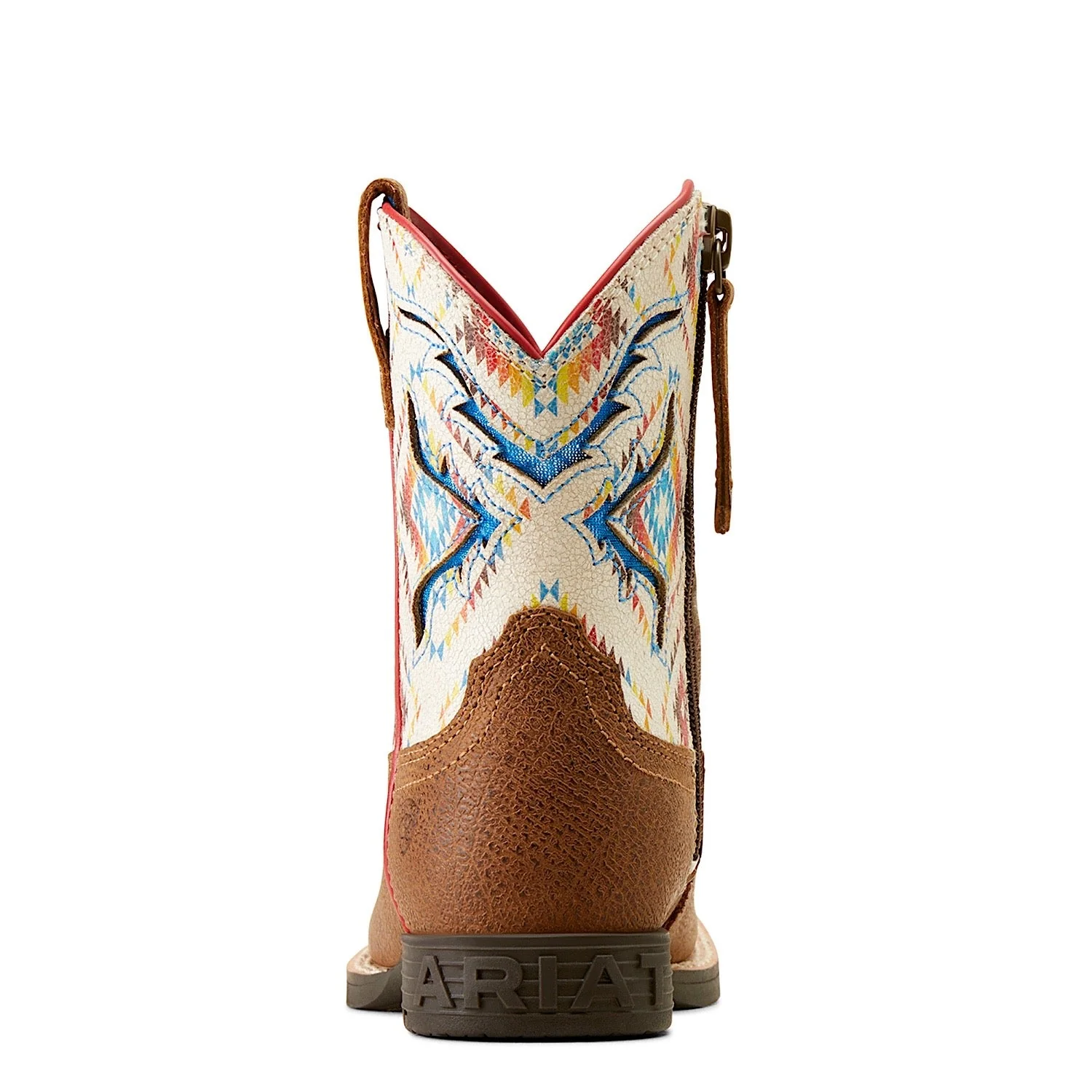 Ariat Kid's San Angelo VentTEK Boot Toasty Tan/Bright Saddle Blanket - Image 3