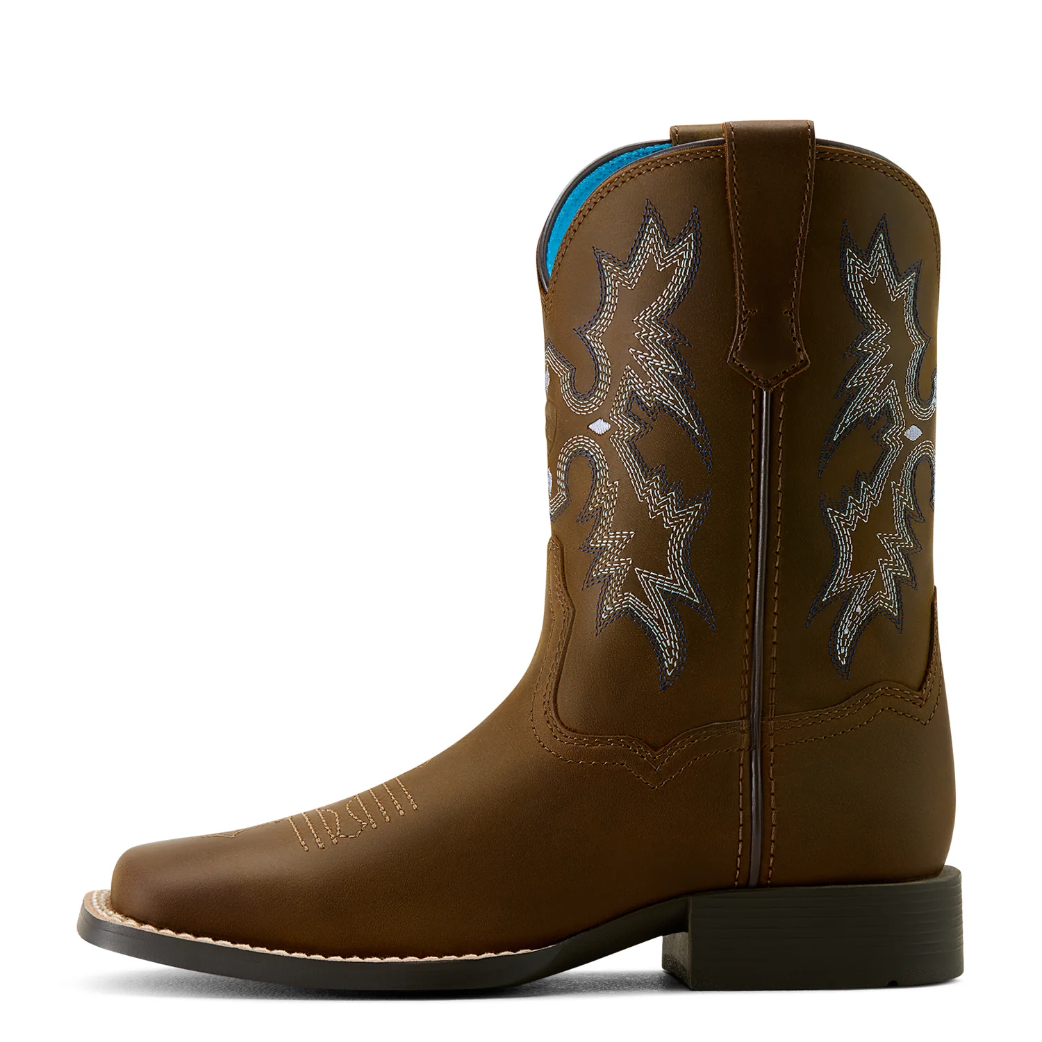 Ariat Youth Tombstone Western Boot - Distressed Brown - Image 3