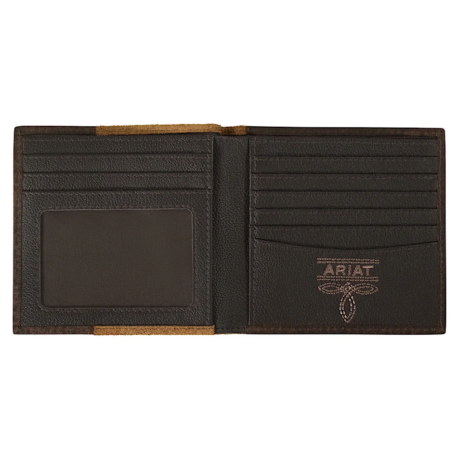 Ariat Large Bifold Wallet - Roughout Tan - Image 2