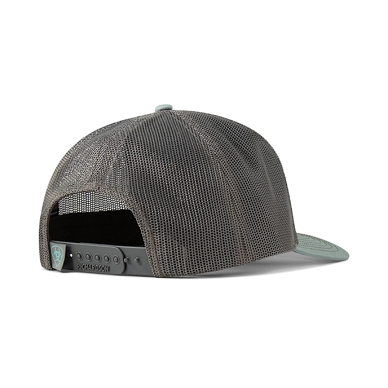 Ariat Men's American Original Patch Mesh Snap Cap - Blue Grey - Image 2