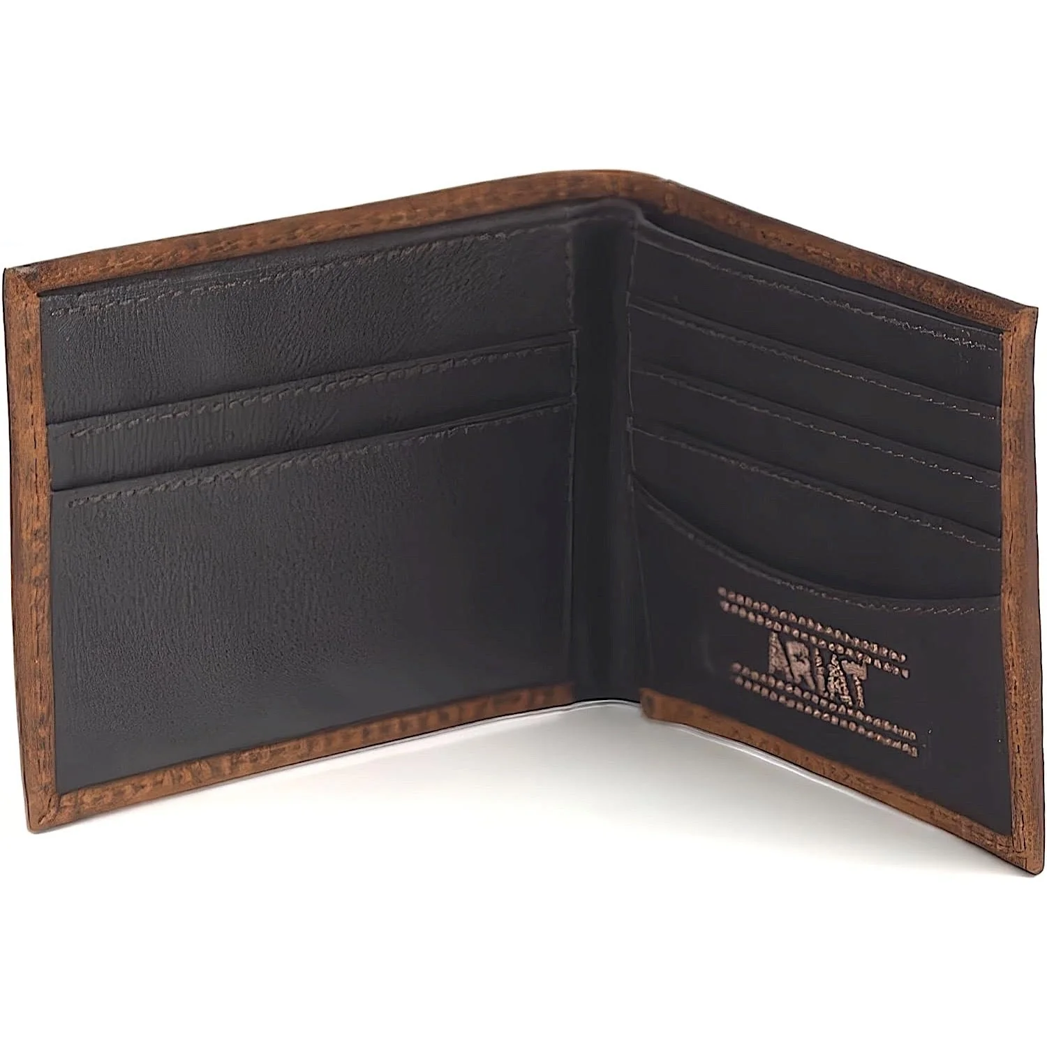 Ariat Men's Bifold Wallet Shield Logo - Brown - Image 5