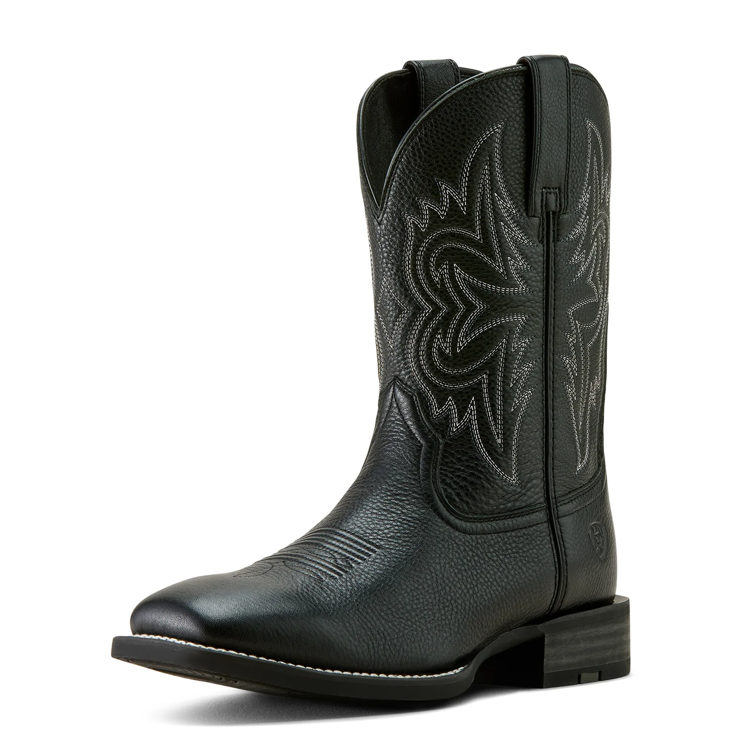 Ariat Men's Big Rig Western Cowboy Boot - Black Deertan