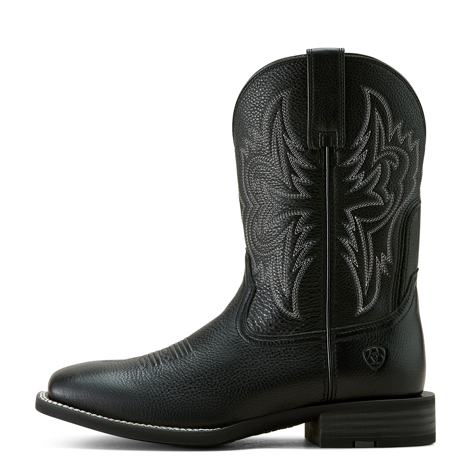 Ariat Men's Big Rig Western Cowboy Boot - Black Deertan - Image 3