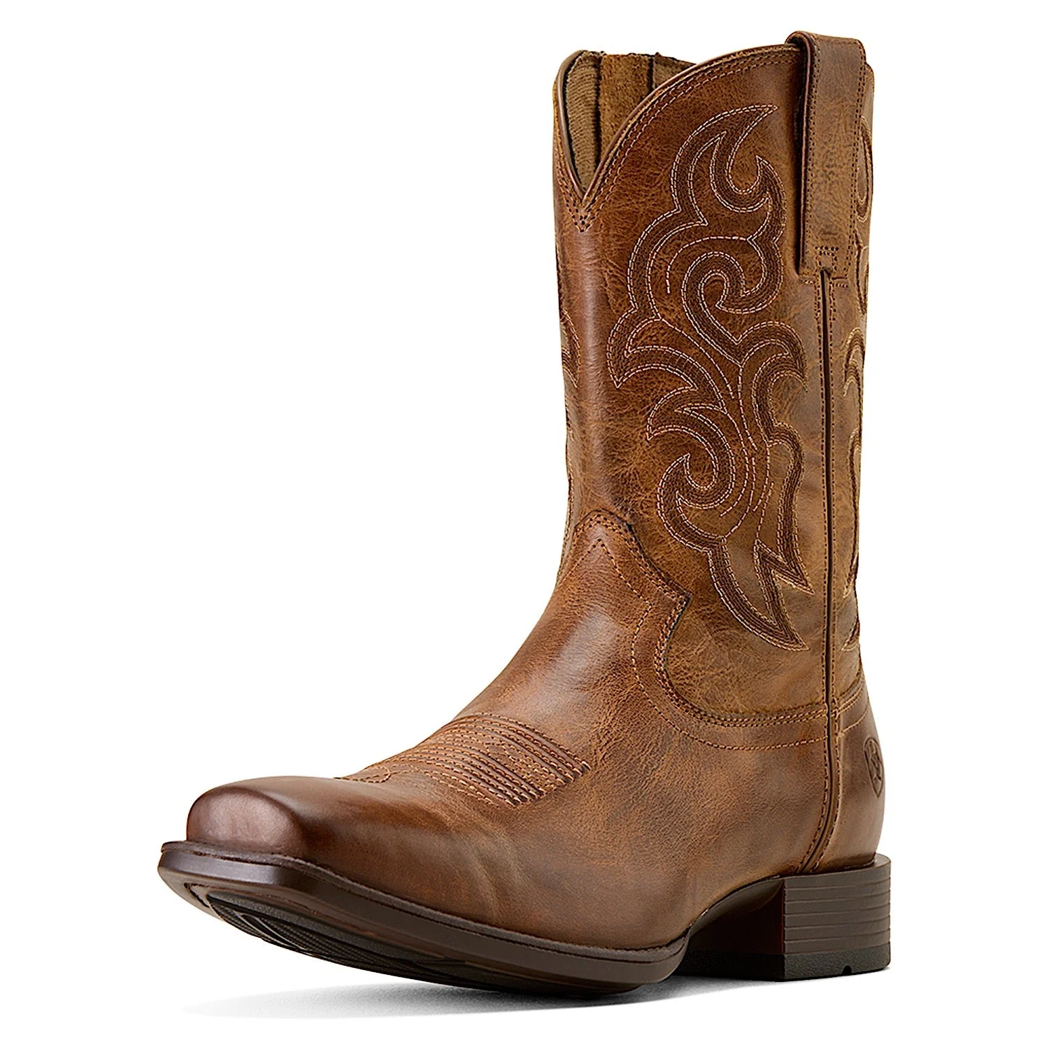Ariat Men's Bodie Square Toe Western Boot - Honey Tan