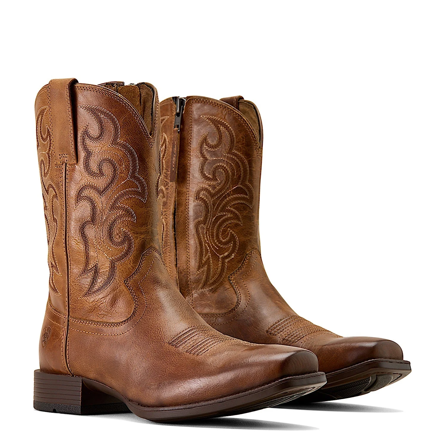 Ariat Men's Bodie Square Toe Western Boot - Honey Tan - Image 7