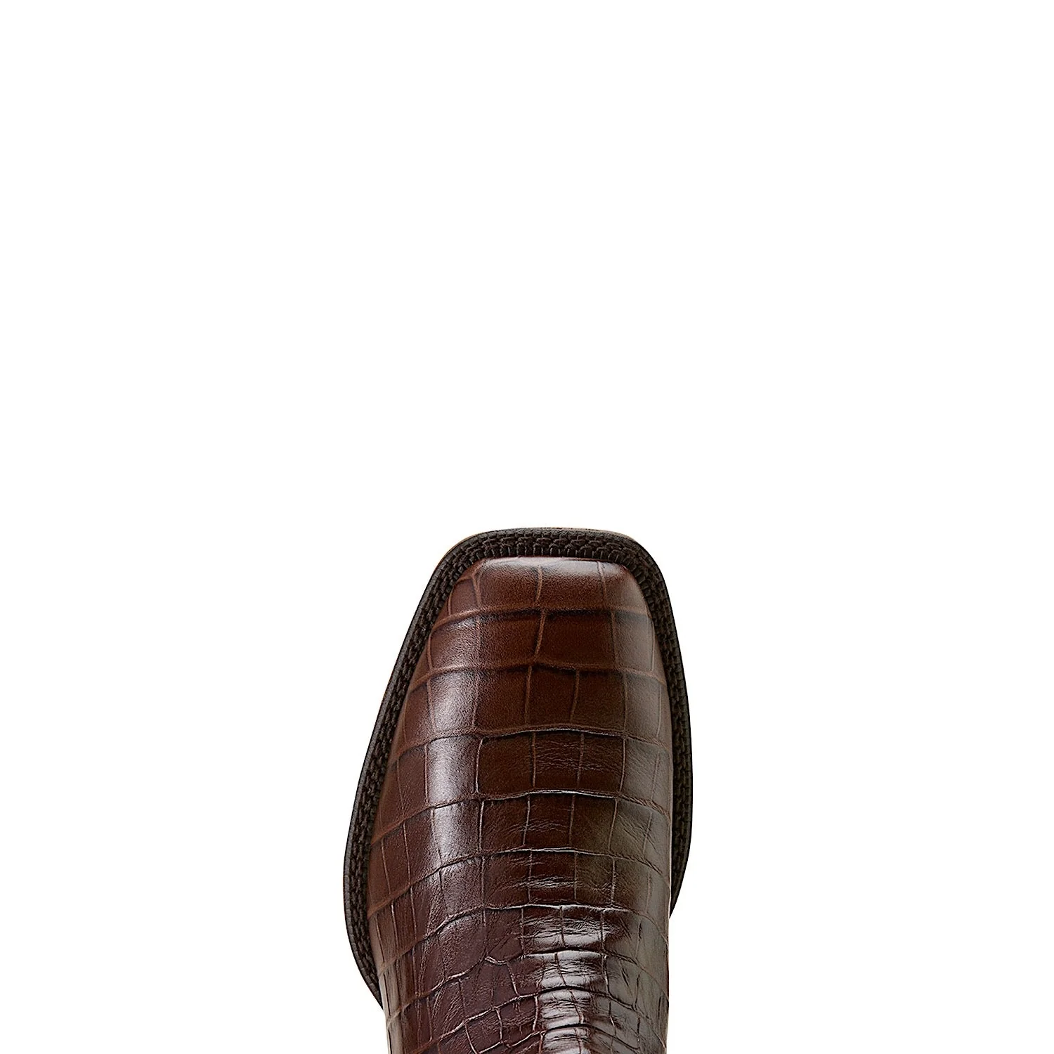 Ariat Men's Booker Chelsea Wide Square Toe Western Boot - Chocolate Croc Print - Image 4