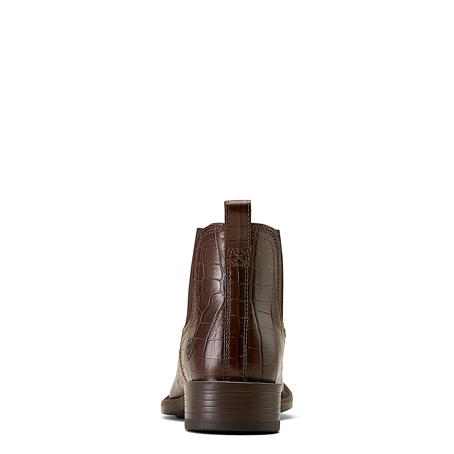 Ariat Men's Booker Chelsea Wide Square Toe Western Boot - Chocolate Croc Print - Image 5