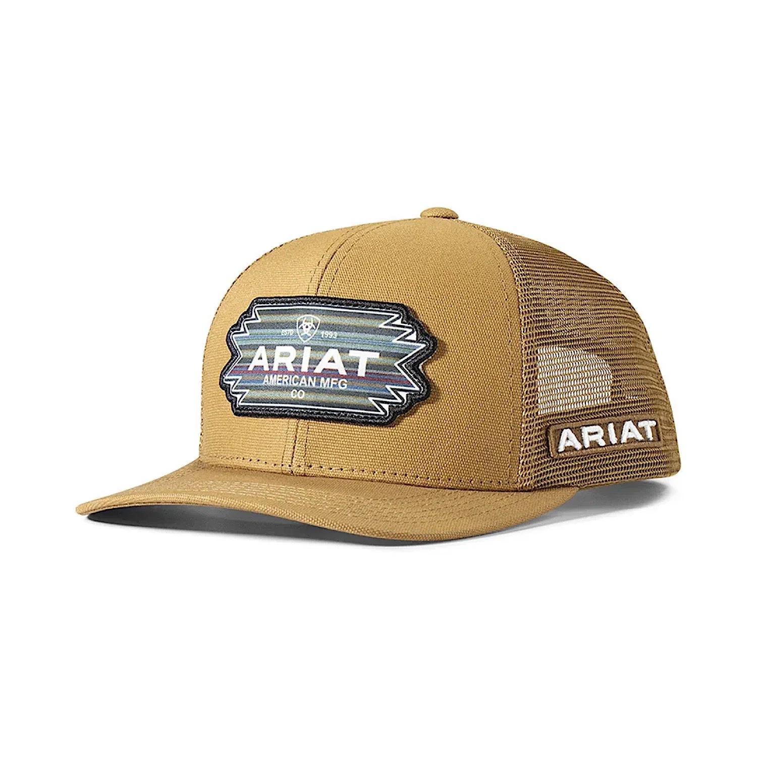Ariat Men's Cap Multi Southwest Patch Mesh Snap Back - Gold