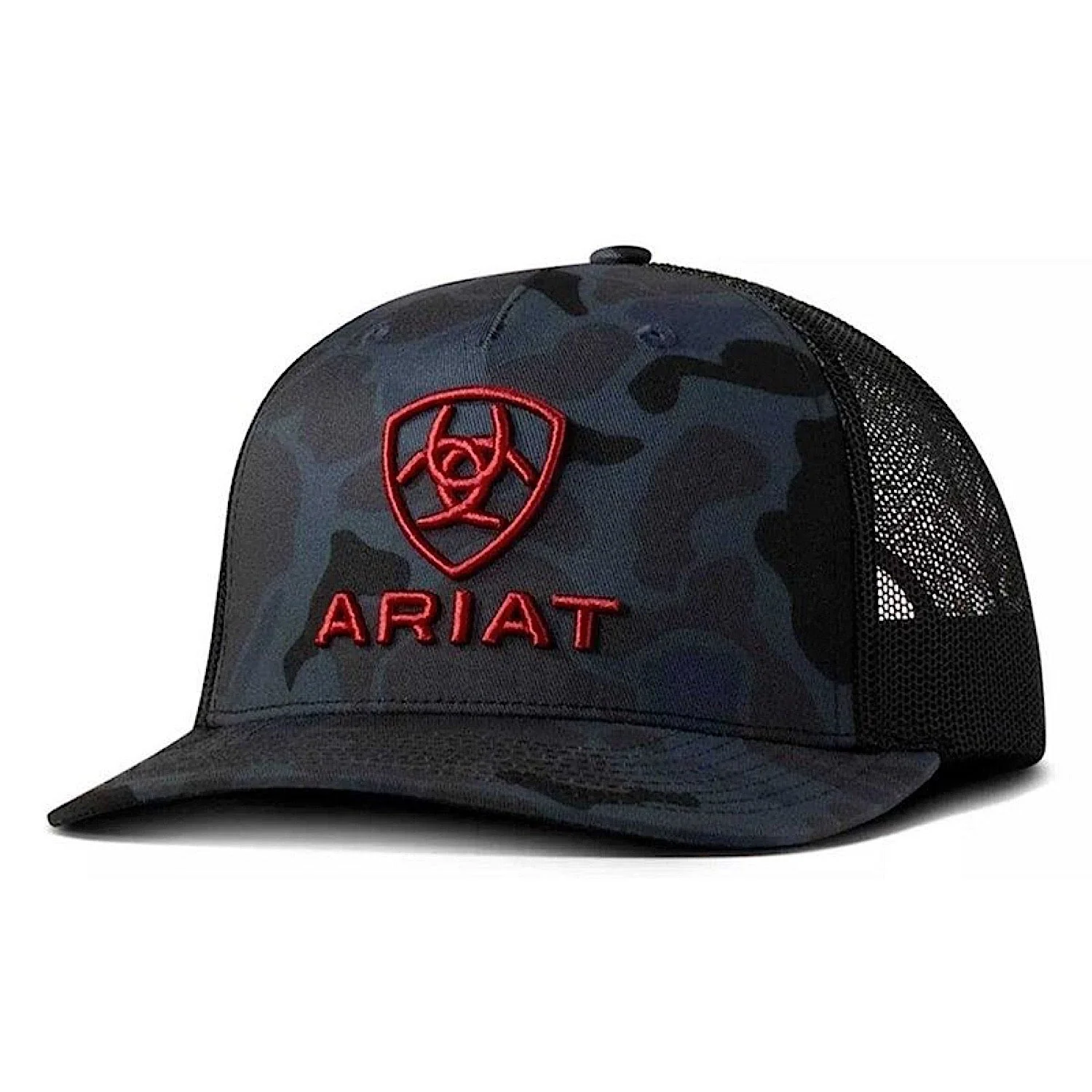 Ariat Cap R112 Snapback 3D Embroidered Logo - Navy Camo