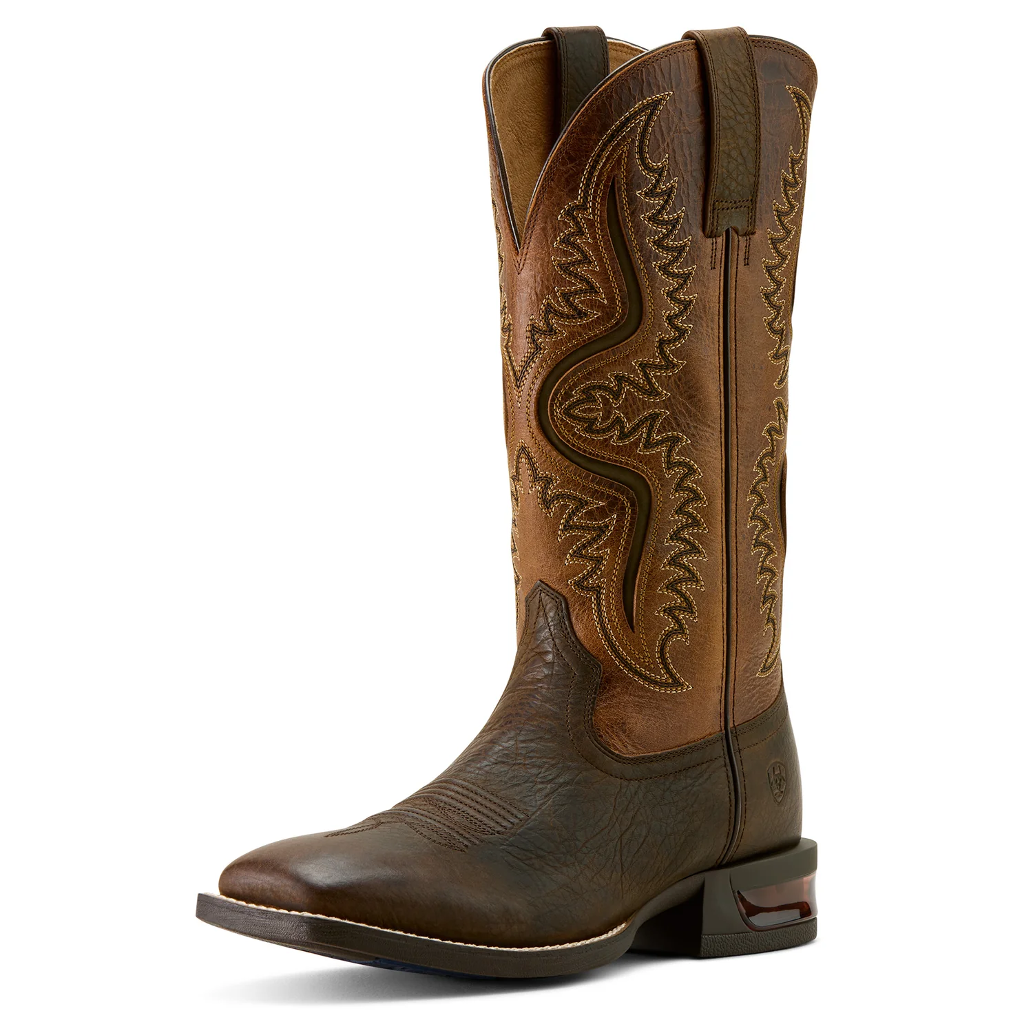 Ariat Men's Captivate Cowboy Western Boot - Dark Brown/Peanut Butter