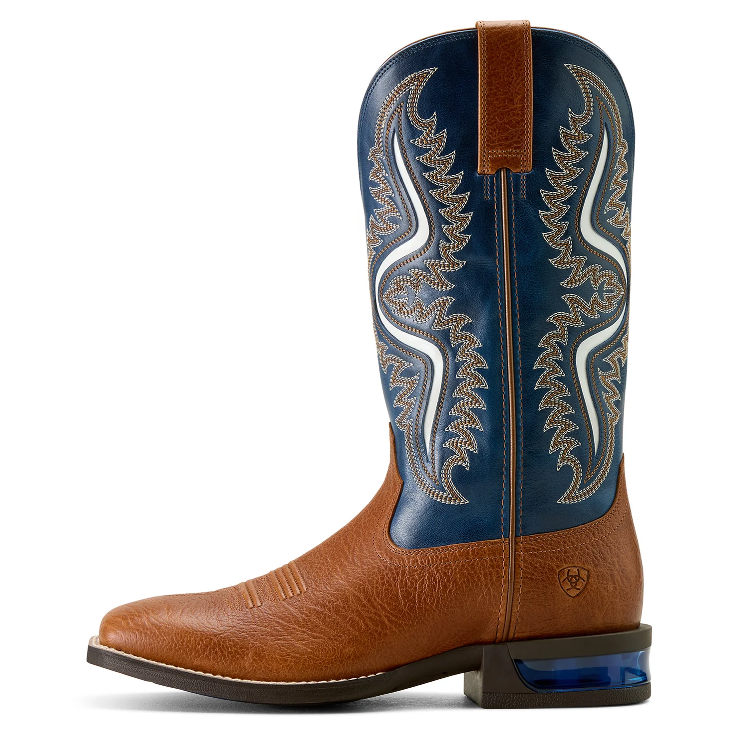 Ariat Men's Captivate Cowboy Western Boot - Red Oak/Deep Blue - Image 4