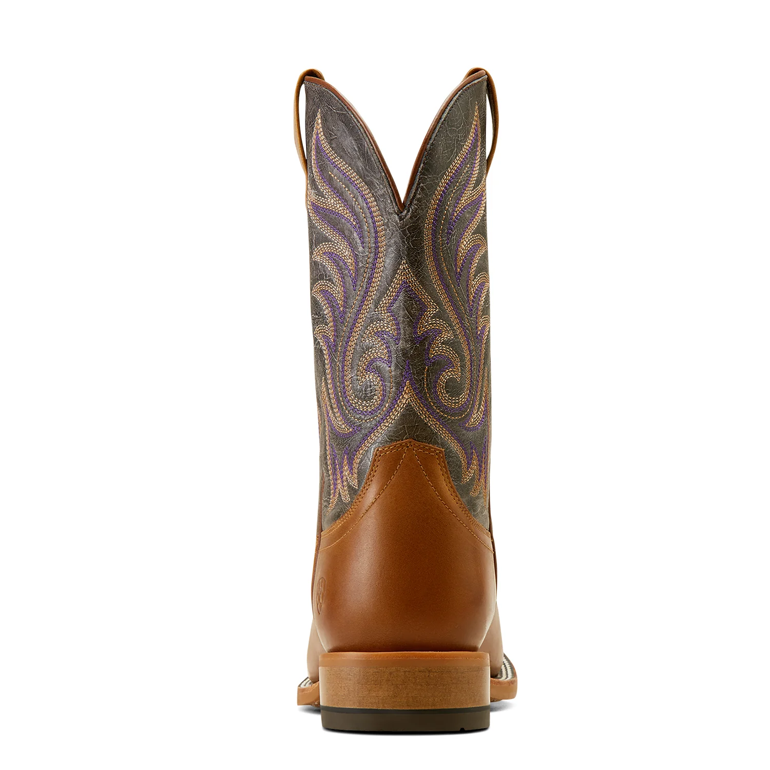 Ariat Men's Cattle Call Rodeo Boot - Tan/Smokey Purple - Image 2