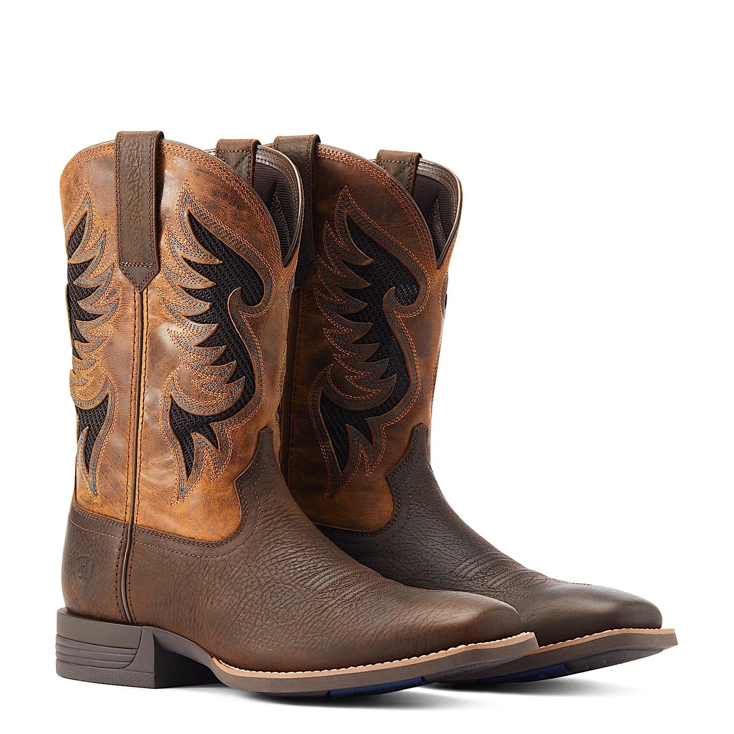 Ariat Men's Cowpuncher VentTEK Boot - Dark Brown/Golden Mustard - Image 6