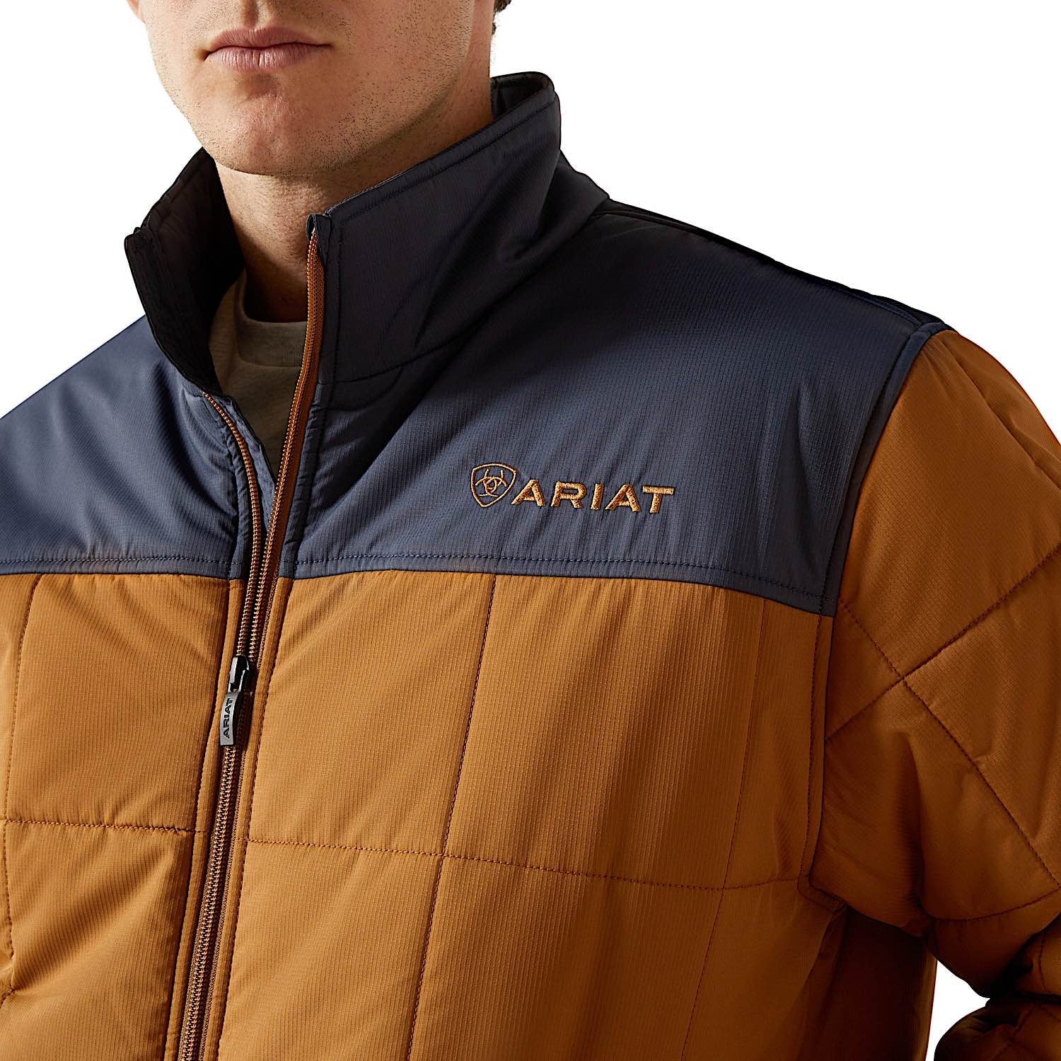 Ariat Men's Cruis Insulated Jacket - Blue Nights/Almond - Image 4