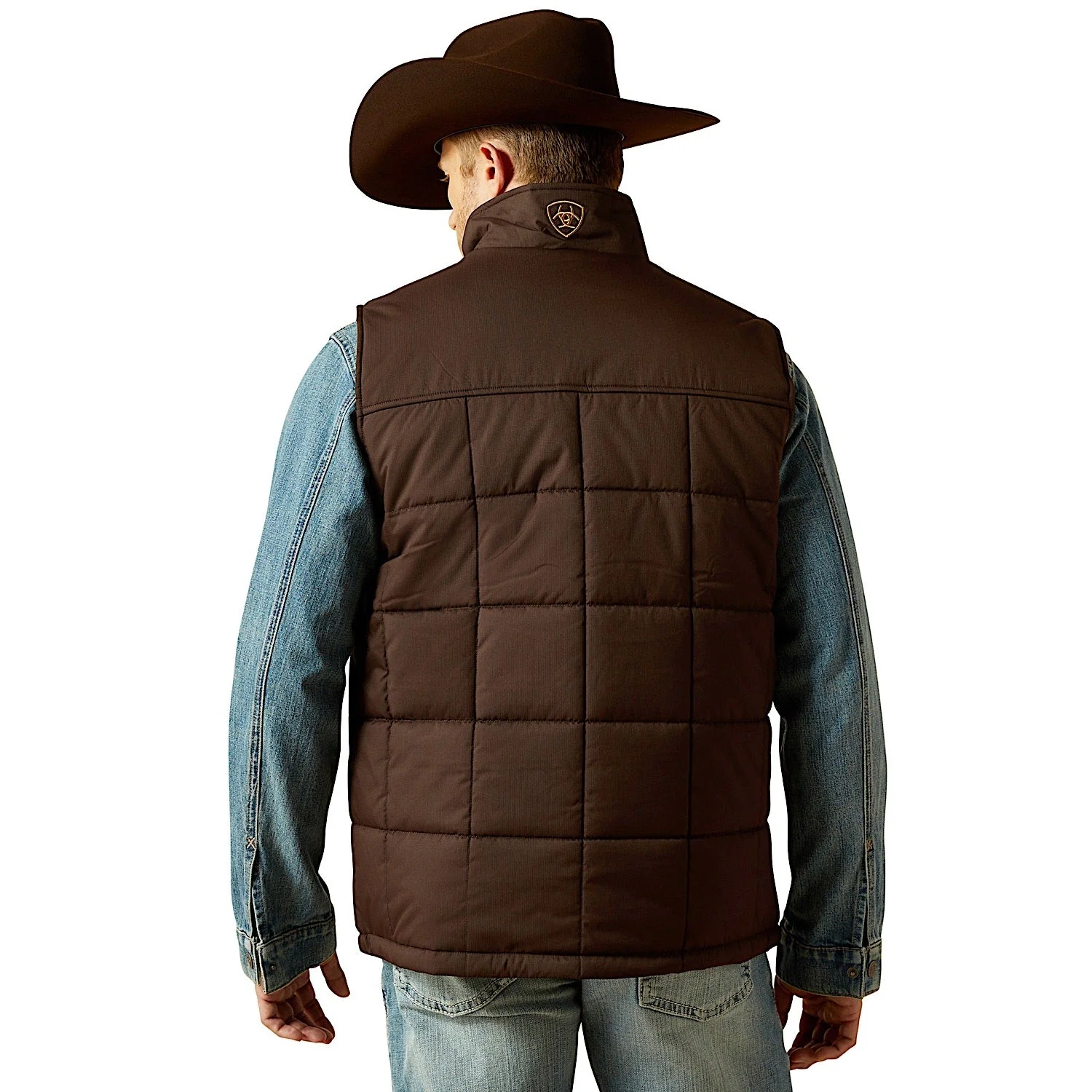 Ariat Men's Cruis Insulated Vest - Brown - Image 2