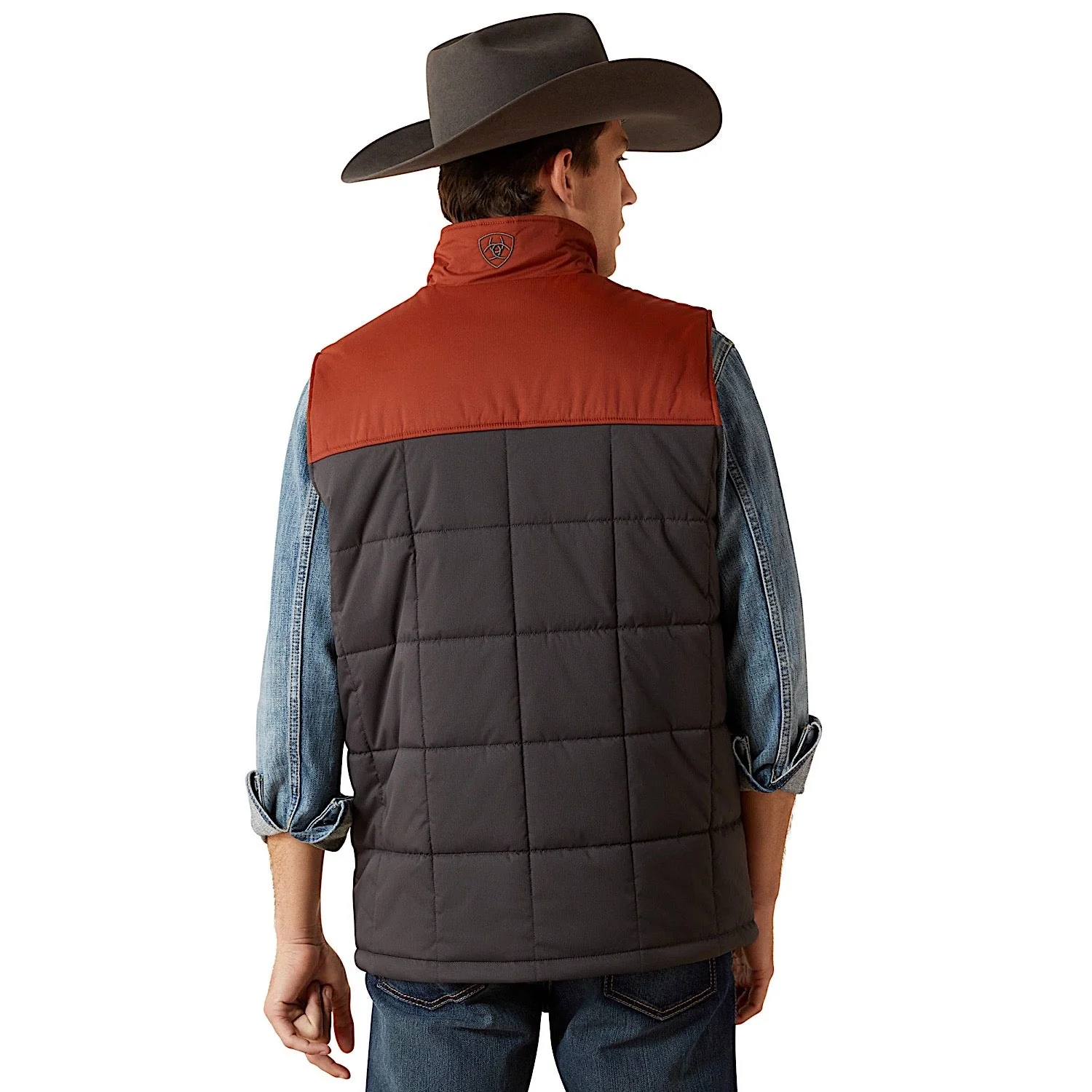 Ariat Men's Cruis Insulated Vest - Smoked Paprika/Phantom - Image 2