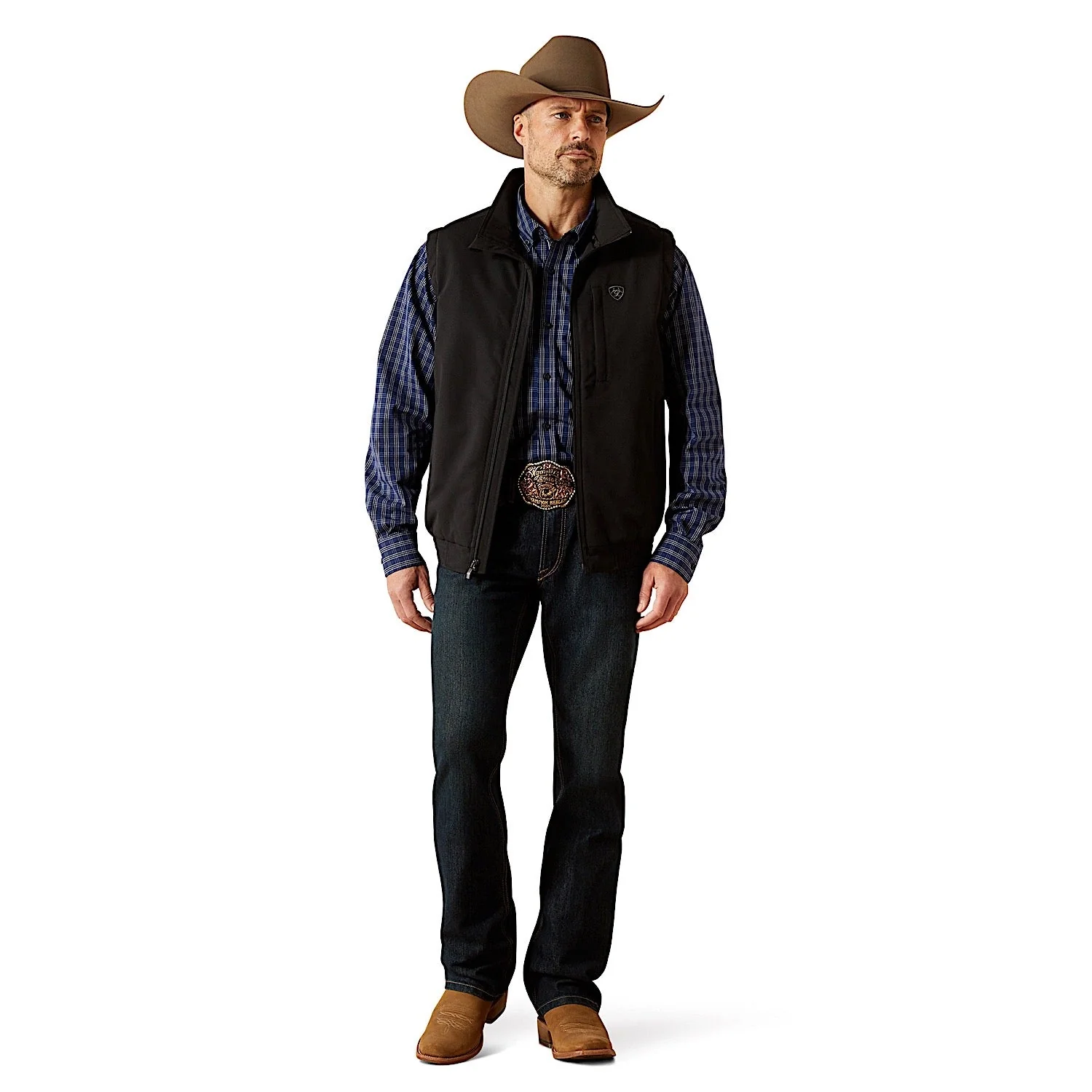 Ariat Men's Field Insulated Vest - Black - Image 3