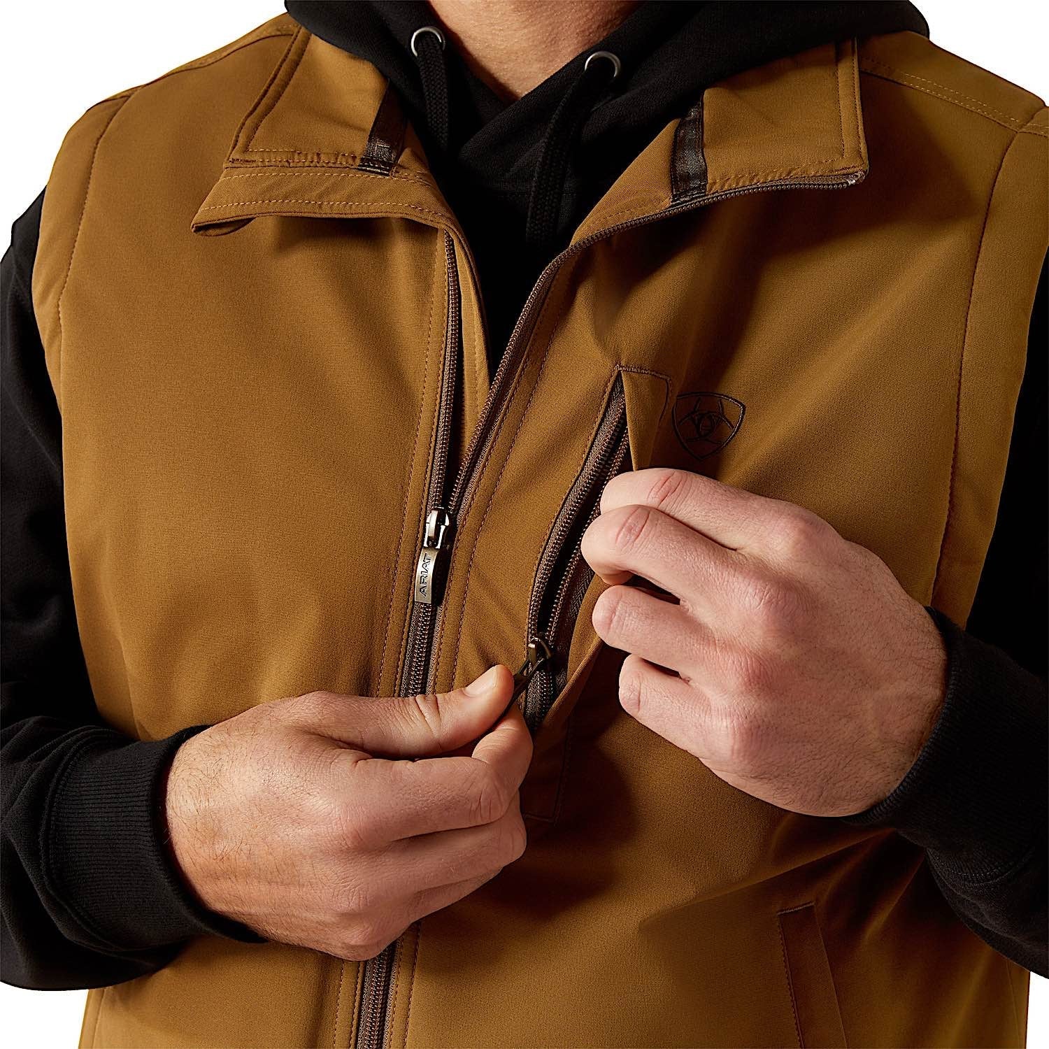 Ariat Men's Field Insulated Vest - Khaki - Image 5