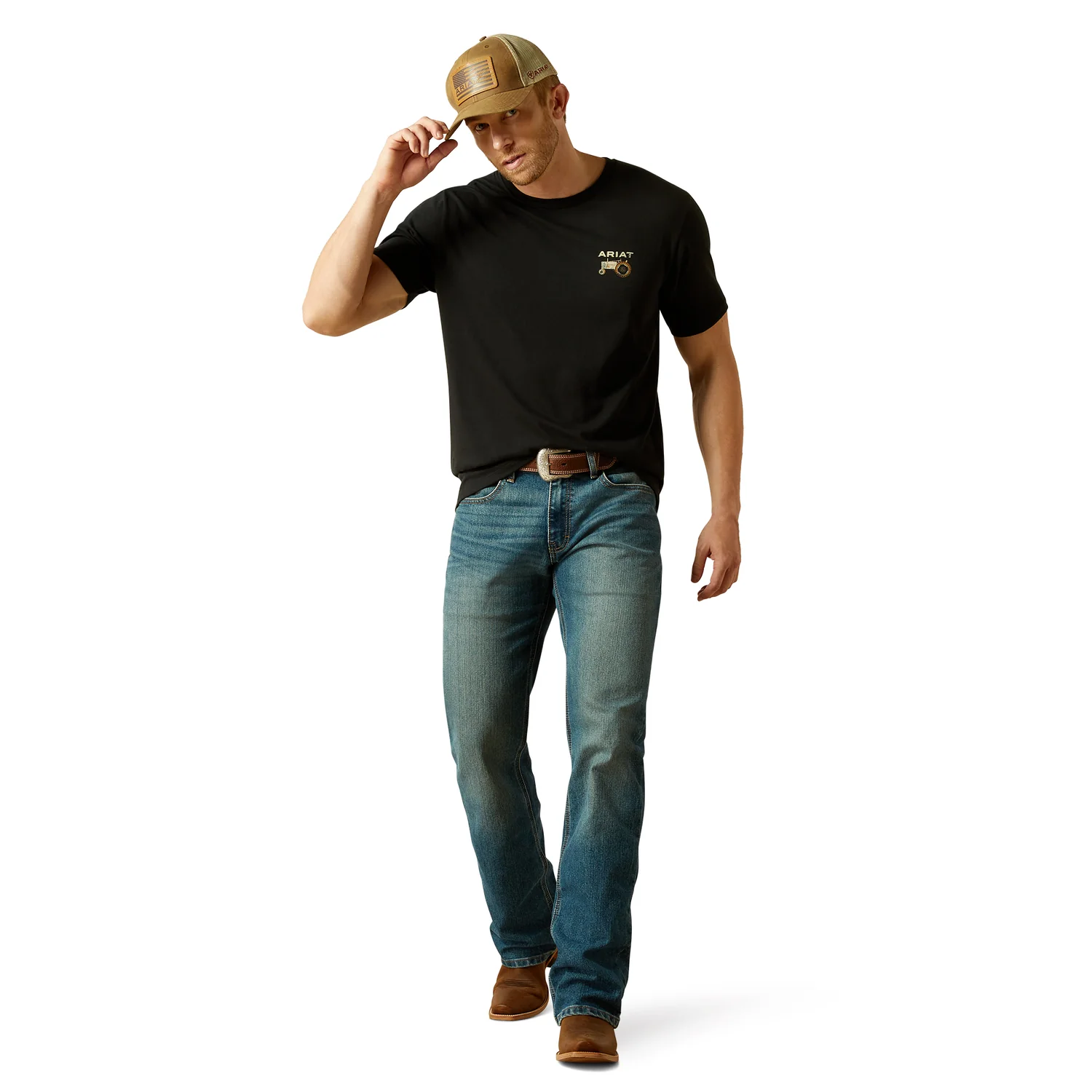 Ariat Men's Gramps Tractor Tee - Black - Image 5