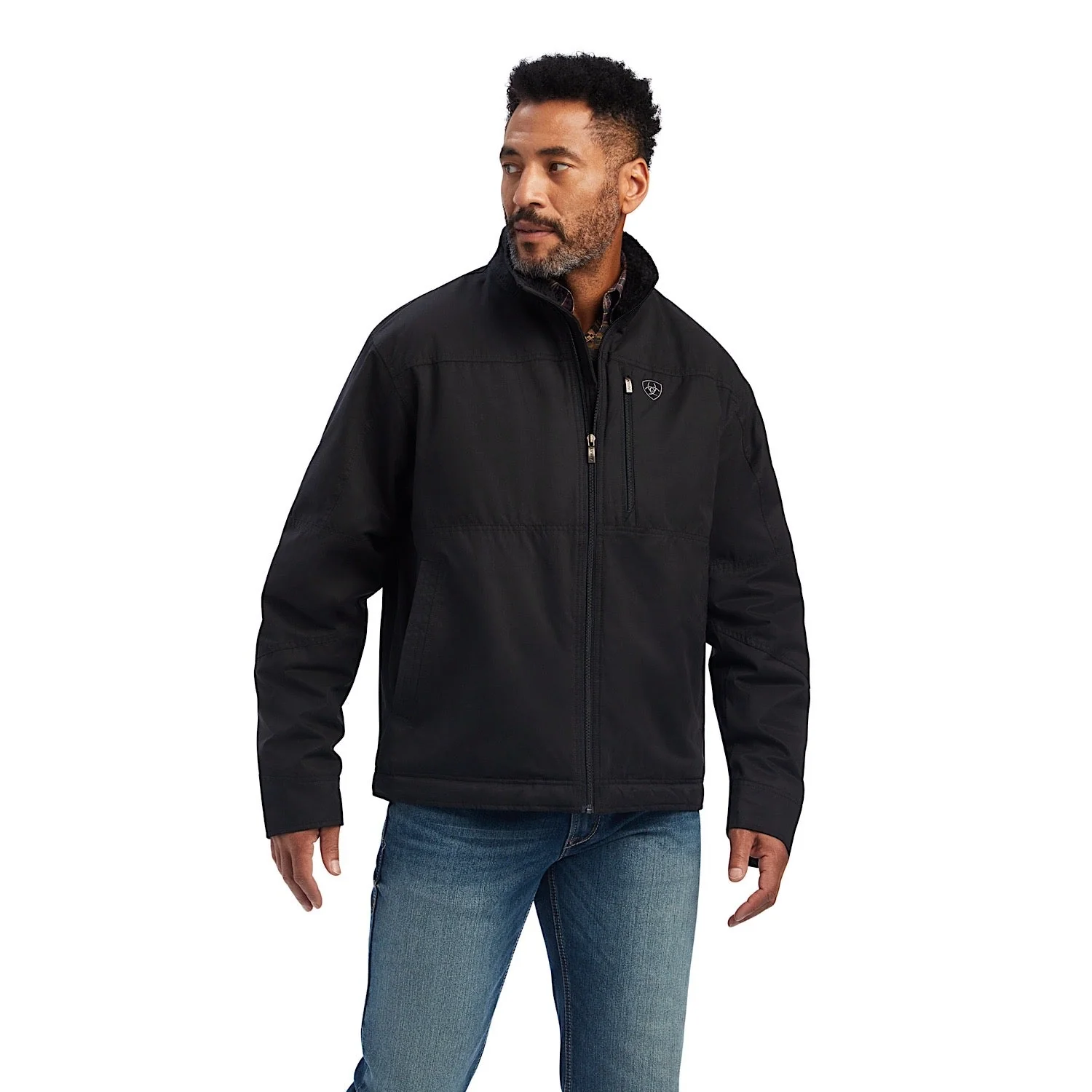 Ariat Mens Grizzly Canvas Insulated Jacket - Black