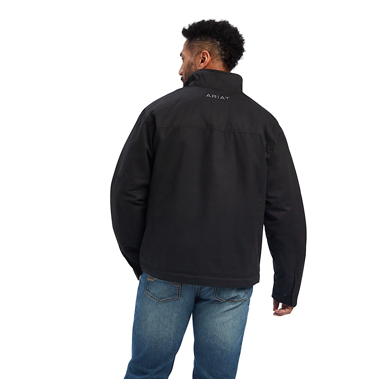 Ariat Mens Grizzly Canvas Insulated Jacket - Black - Image 3