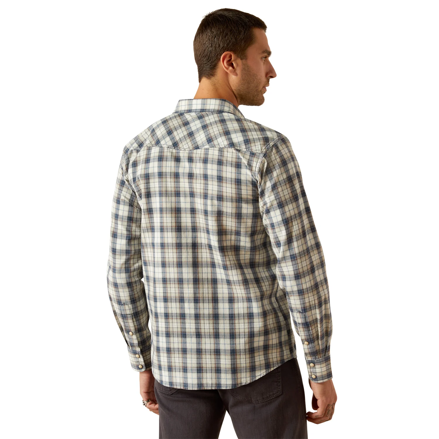 Ariat Men's Hampton Retro Fit Shirt - Navy - Image 2