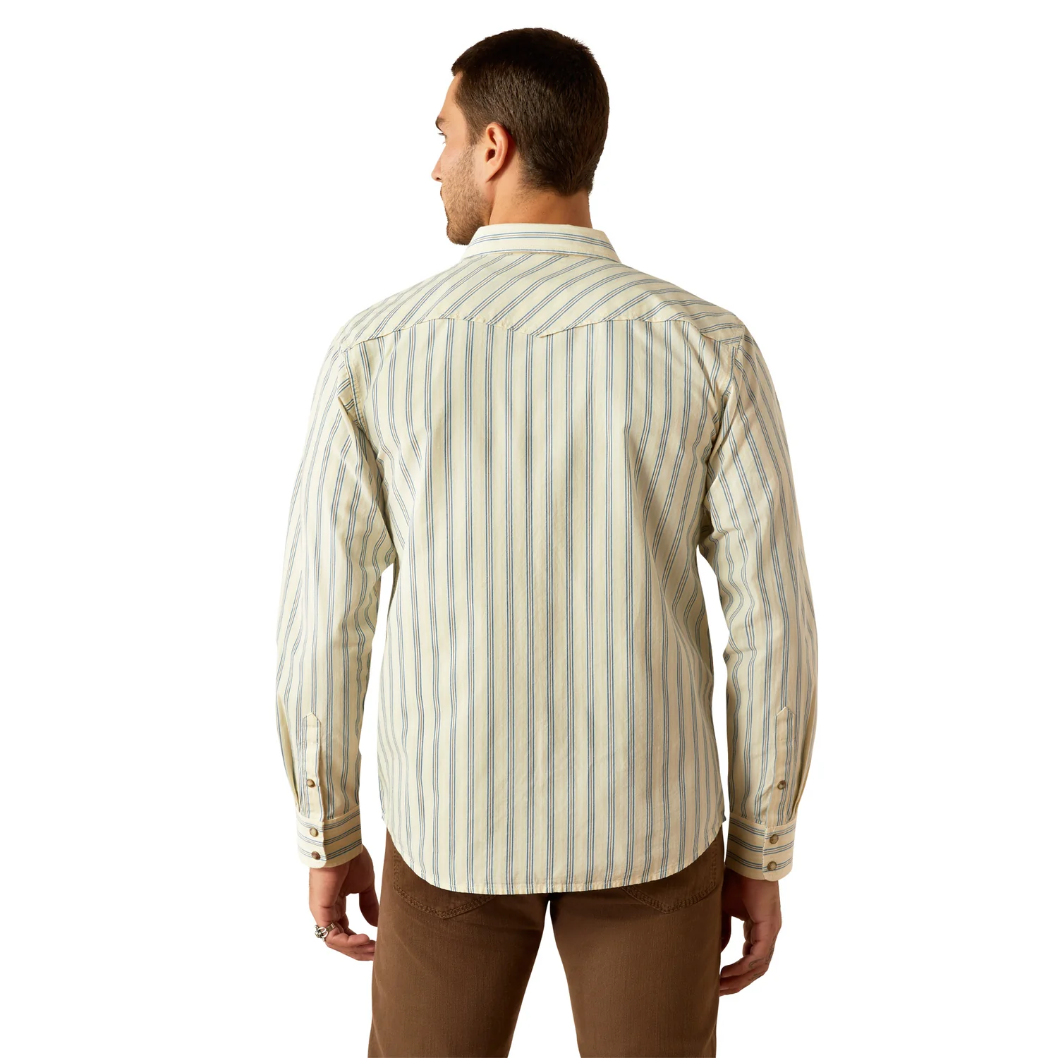 Ariat Men's Hanford Retro Fit Shirt - Cream - Image 2