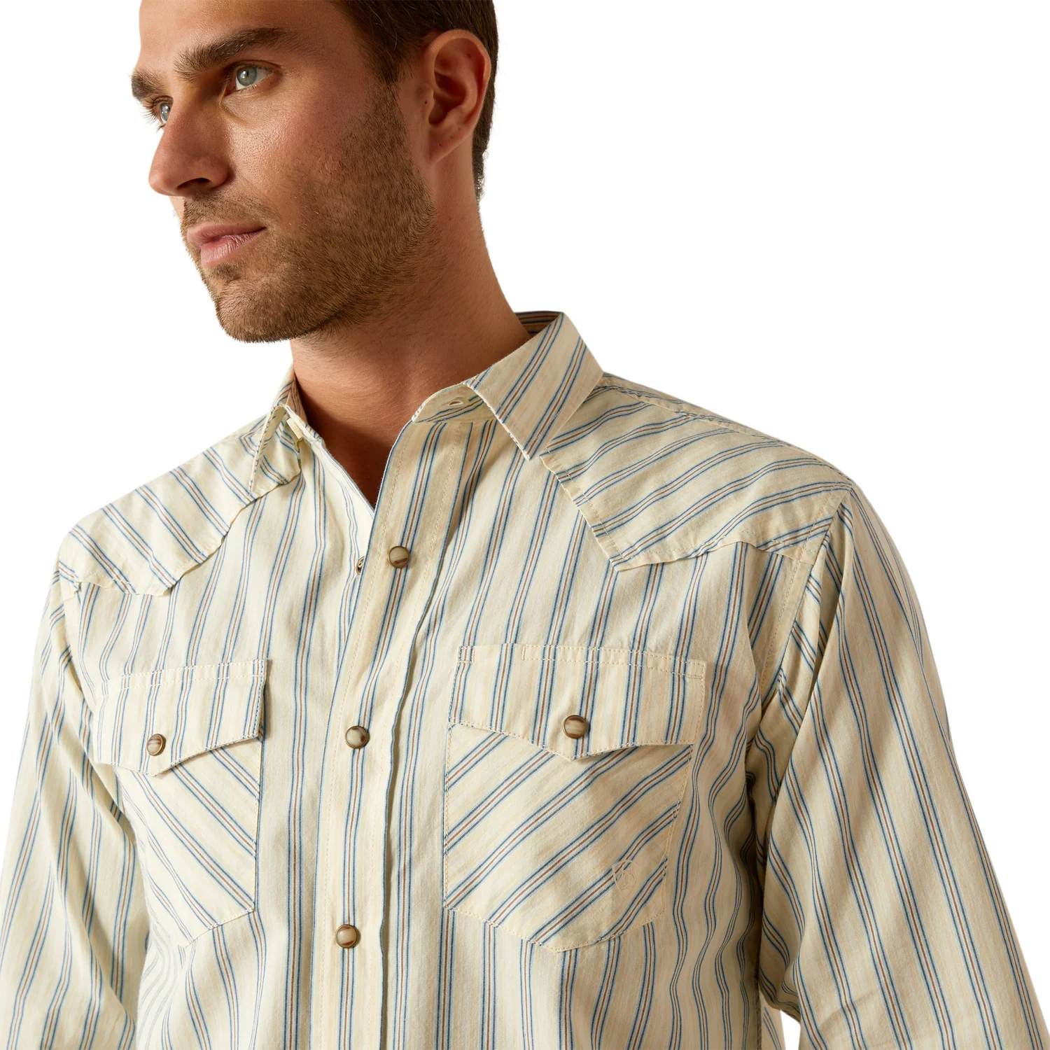 Ariat Men's Hanford Retro Fit Shirt - Cream - Image 3