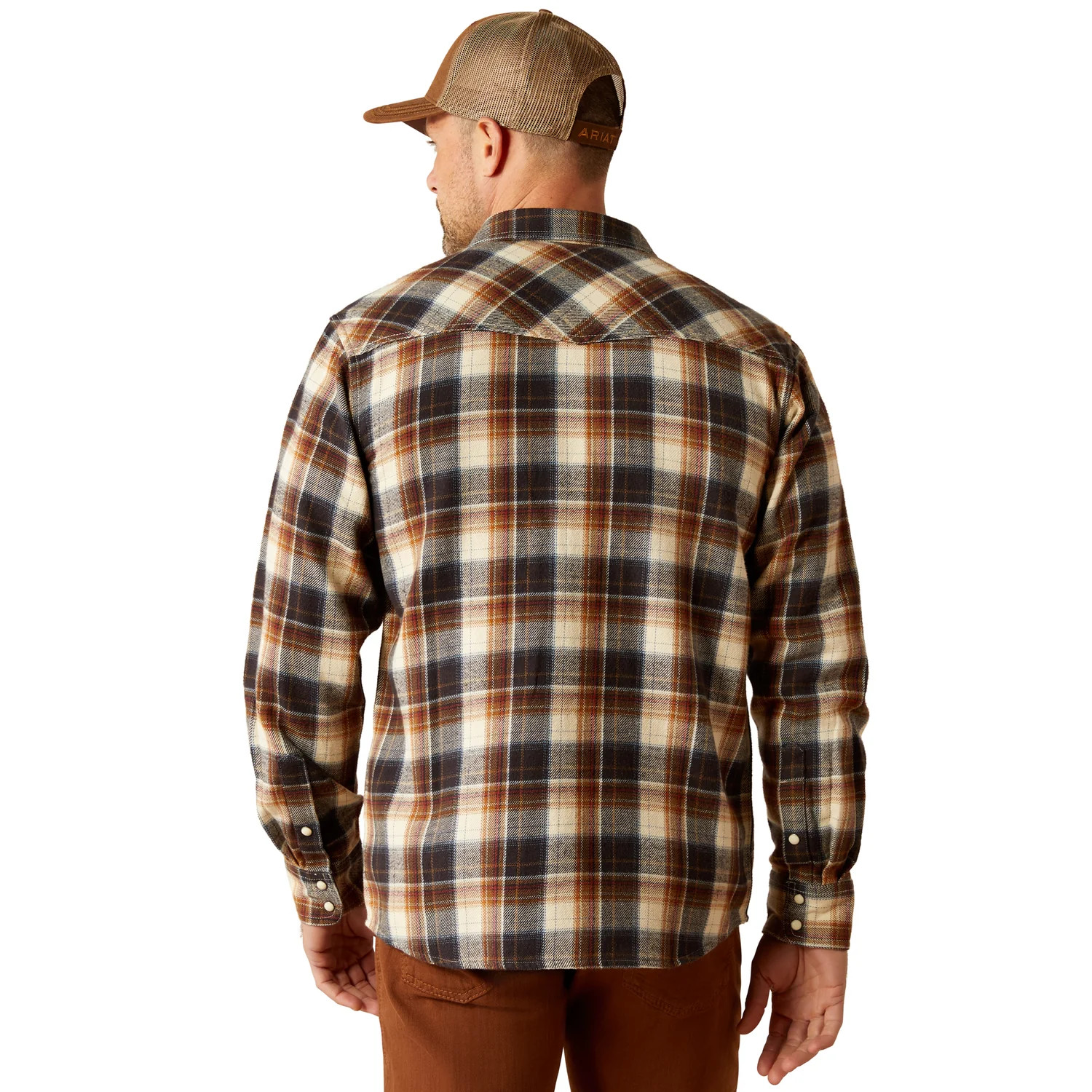 Ariat Men's Harford Retro Fit Snap Shirt - Black - Image 2