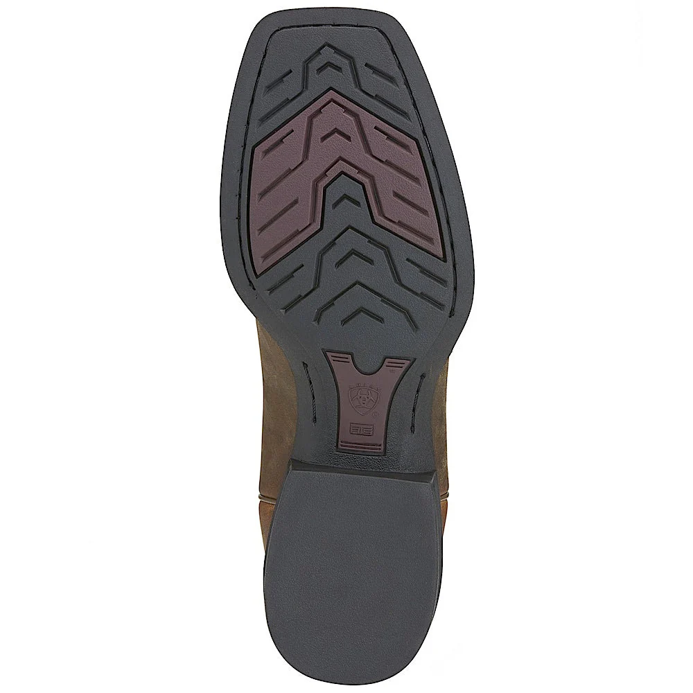 Ariat Men's Heritage Roper Wide Square Toe - Powder Brown - Image 3