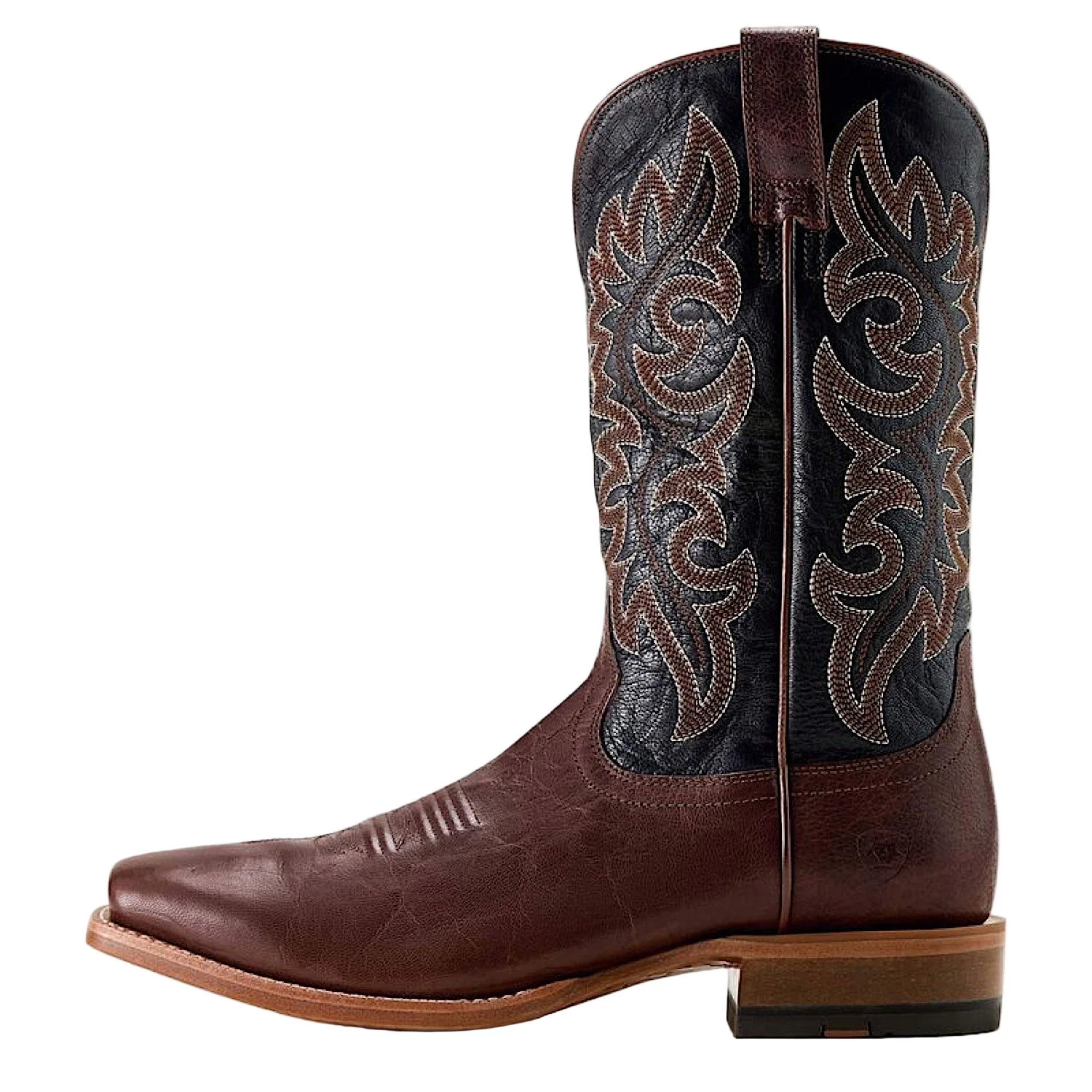 Ariat Men's Highbluff ST Cowboy Boot - Hickory Smoke / Bayou Black - Image 2