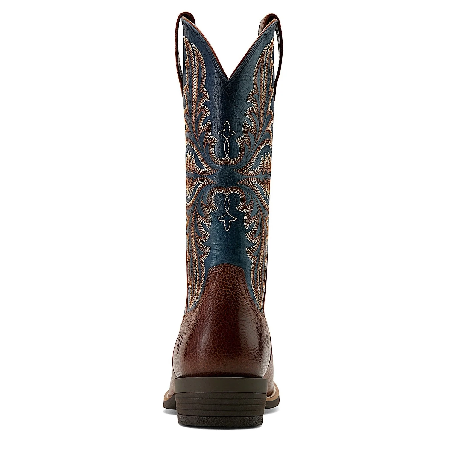 Ariat Men's Hustler Western Boot - Beasty Brown/Pacific Blue - Image 5