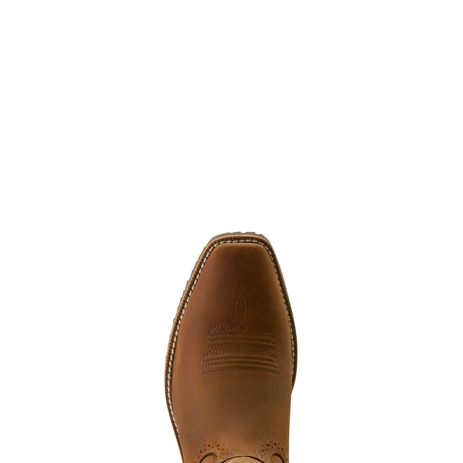 Ariat Men's Hybrid Roughstock Square Toe Western Boot - Distressed Brown - Image 7