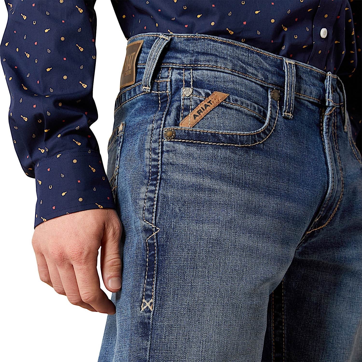 Ariat Men's M5 Straight Jean - Calico Carlos - Image 4